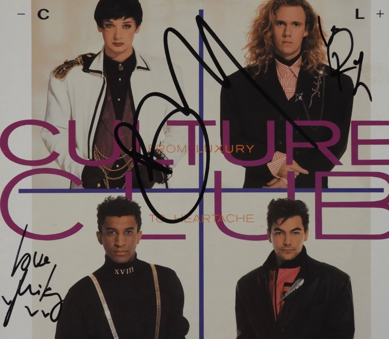 Culture Club Signed Autograph Album JSA Record Vinyl Boy George +, изображение 2