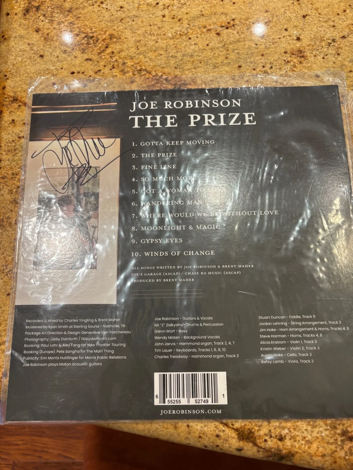 Joe Robinson – the Prize (SIGNED) – Brand New, Never Played Vinyl, изображение 2