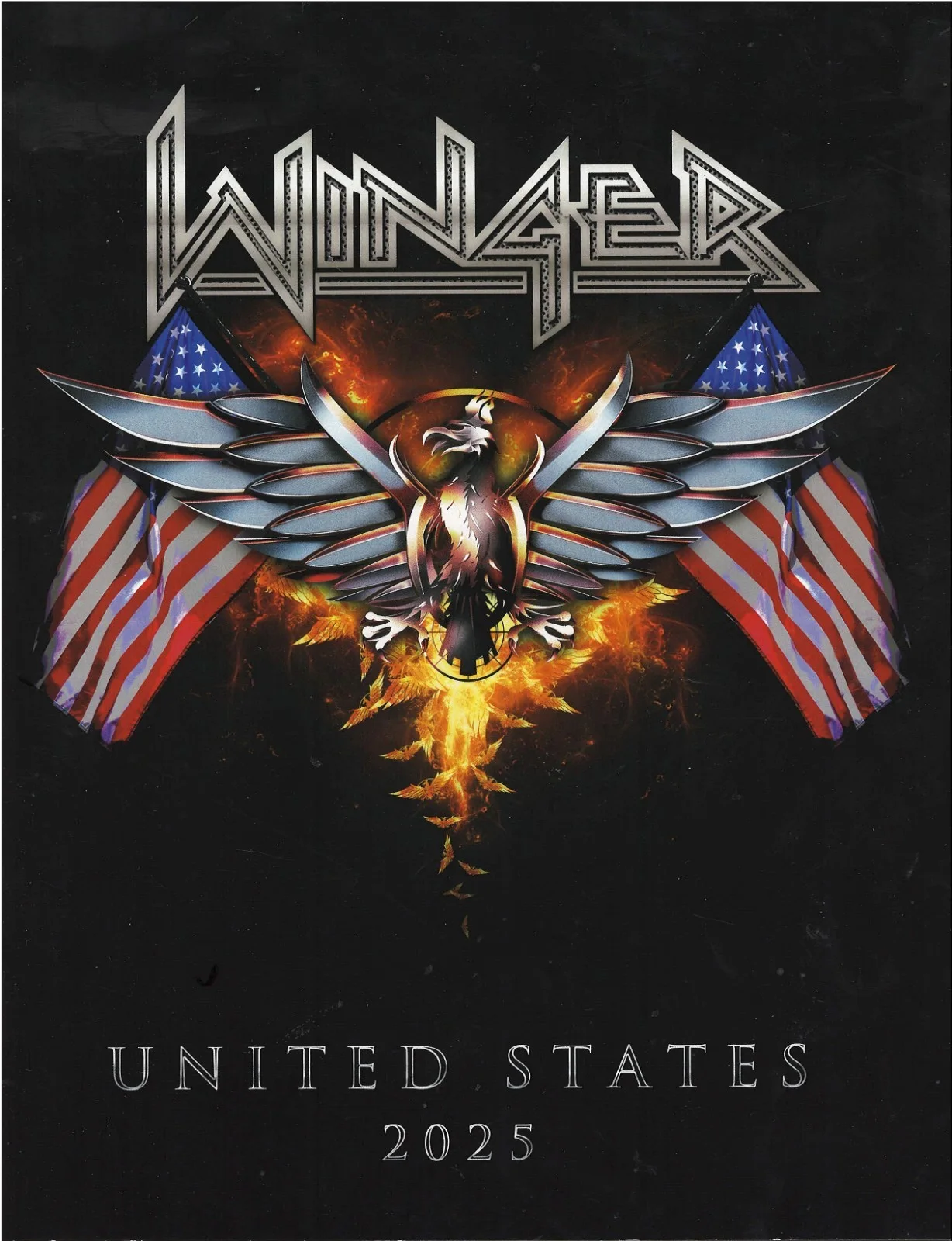 REB BEACH RARE SIGNED WINGER 2025 US FAREWELL TOUR PROGRAM, image 2