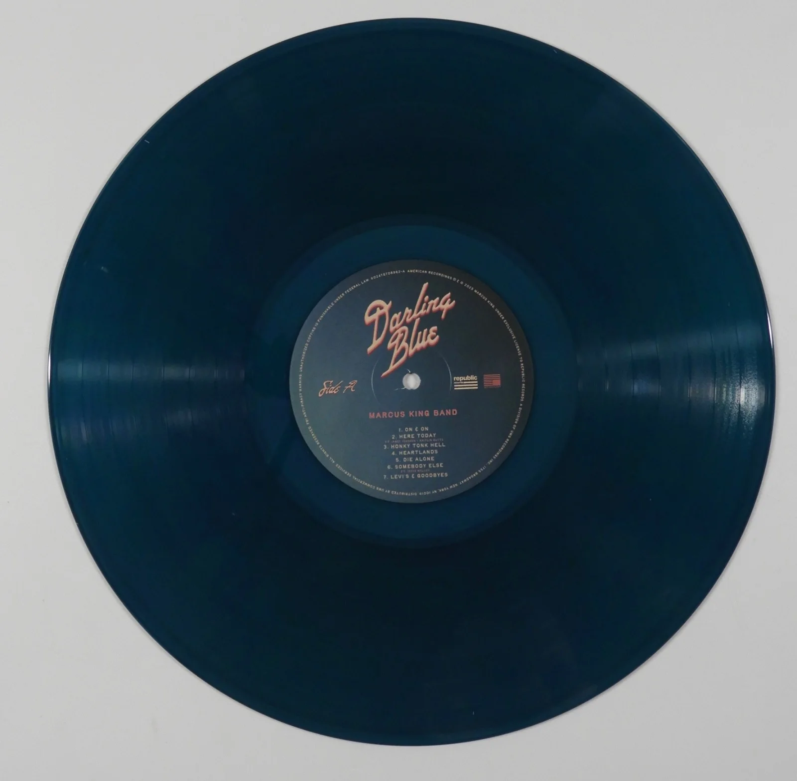 Marcus King JSA Signed Autograph Record Album Vinyl Darling Blue, image 3