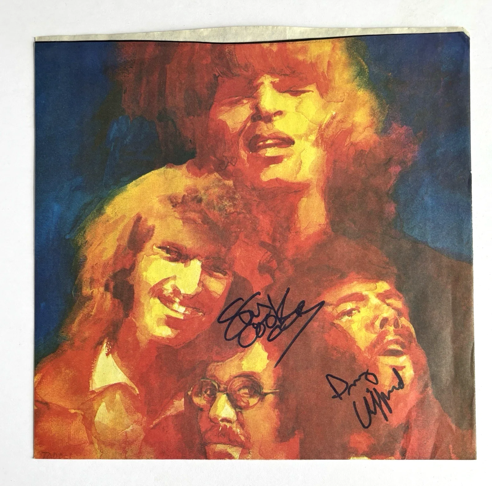CREEDENCE CLEARWATER REVIVAL Signed 12”x12” SLEEVE Vinyl LP PSA DNA x2 Fogerty, изображение 2