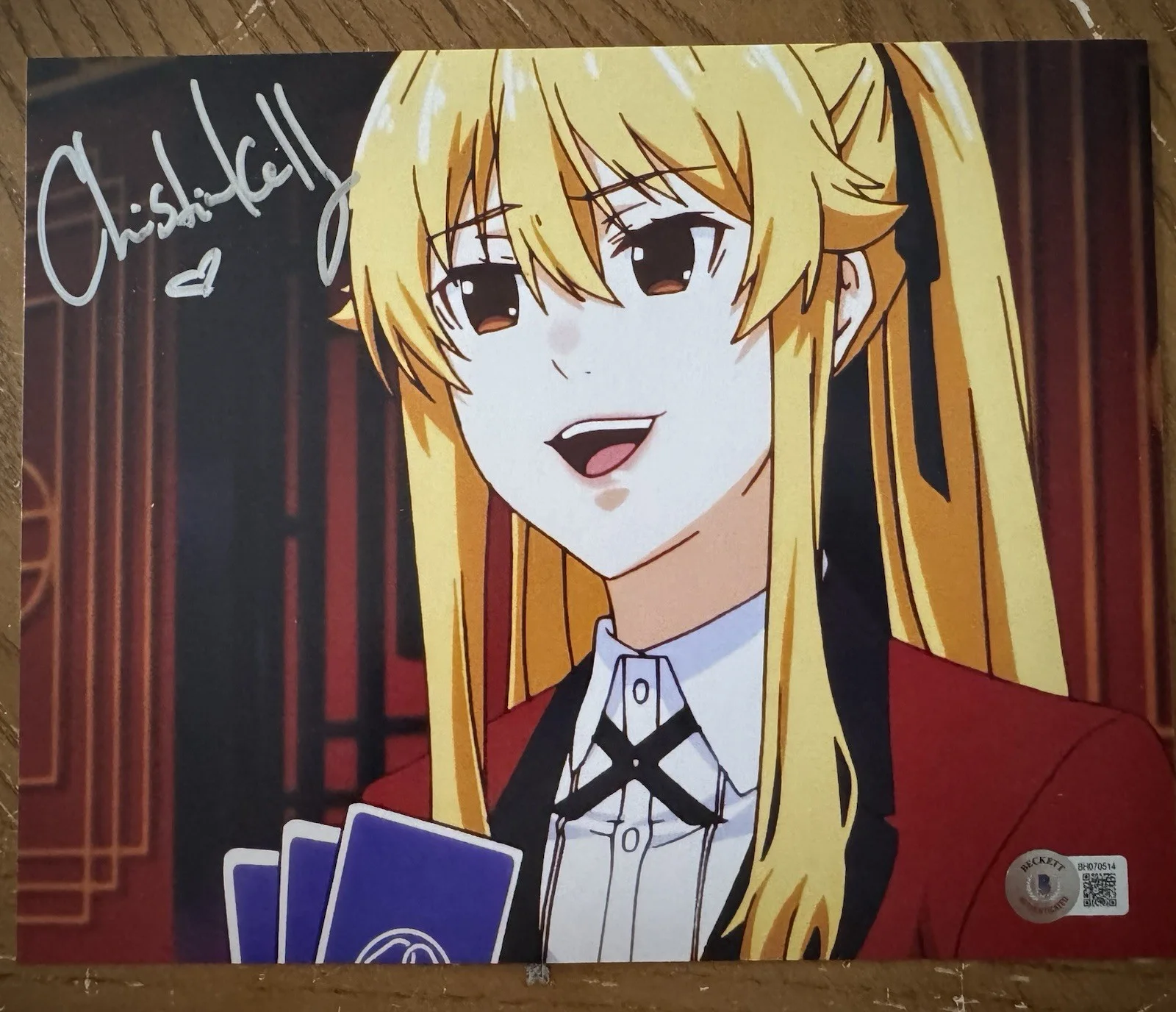 Christina Kelly — Christina Kelly Signed Kakegurui Mary Saotome 8x10 Photo Beckett COA