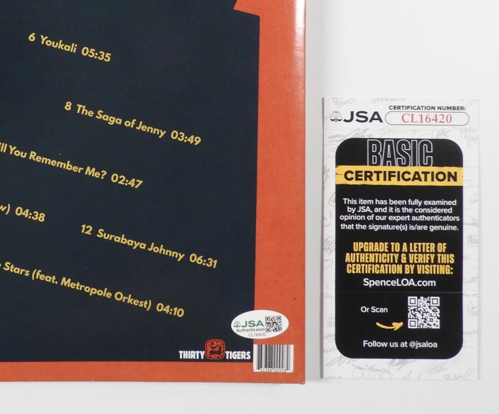 Rufus Wainwright Signed Autograph Album JSA Record Vinyl, image 3