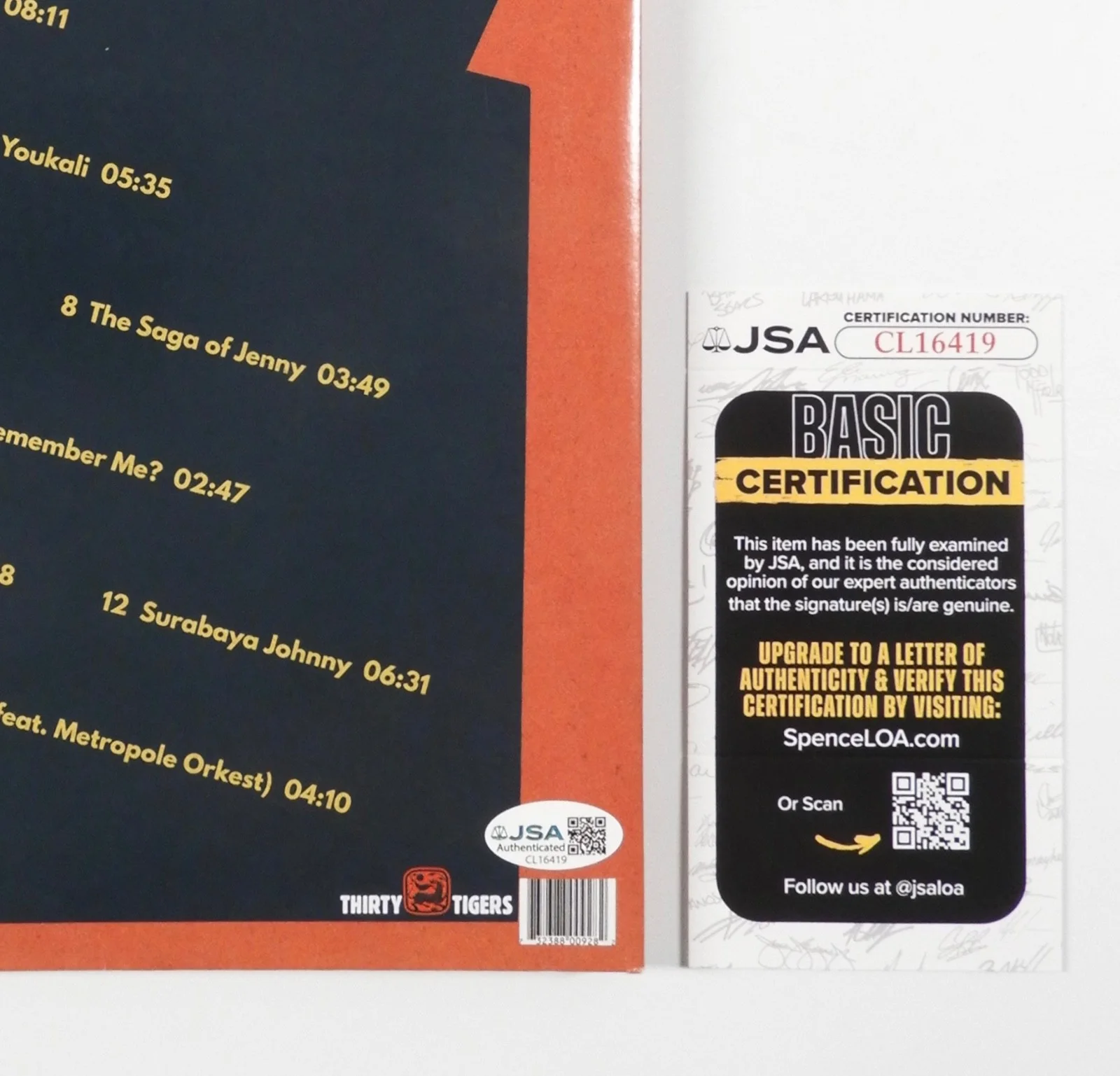 Rufus Wainwright Signed Autograph Album JSA Record Vinyl, image 3