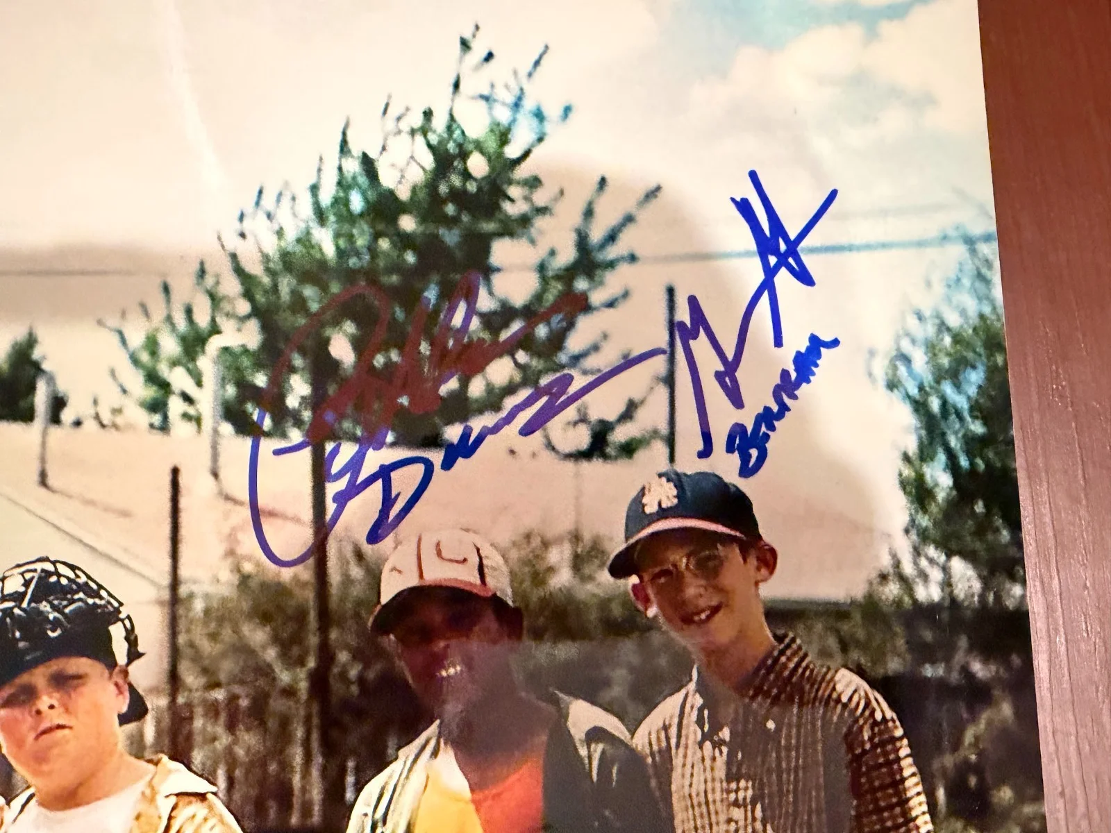 Tom Guiry — The Sandlot Movie Cast signed autographed 16x20 Photo 7 Signatures Beckett COA, изображение 2