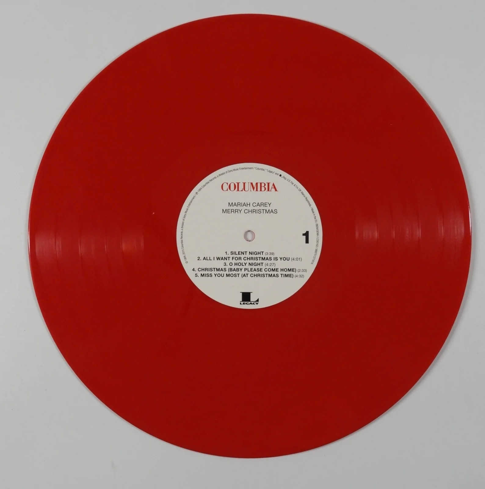 Mariah Carey JSA Signed Autograph Album Vinyl Record Merry Christmas, image 3