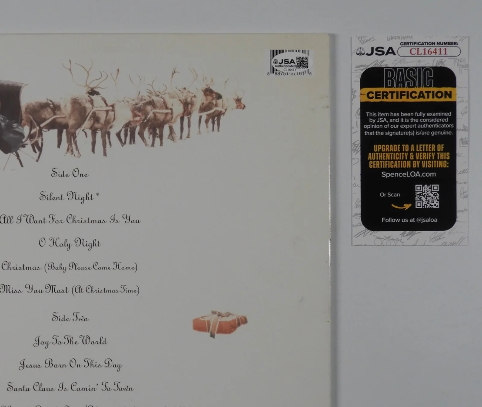 Mariah Carey JSA Signed Autograph Album Vinyl Record Merry Christmas, image 4