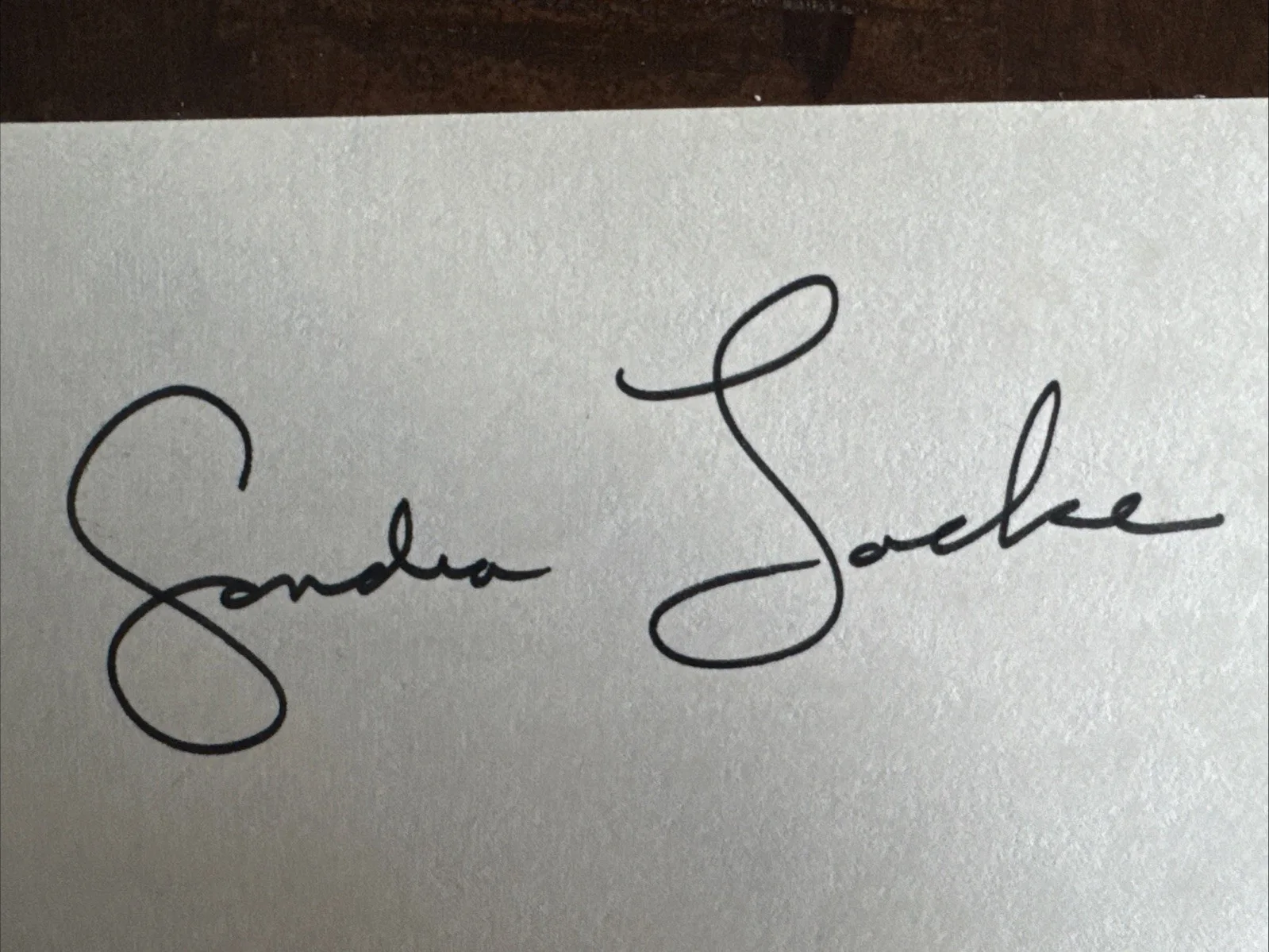 SONDRA LOCKE — SONDRA LOCKE Signed AUTOGRAPH 3 X 5 Index Card THE OUTLAW JOSEY WALES Died 2018, изображение 2