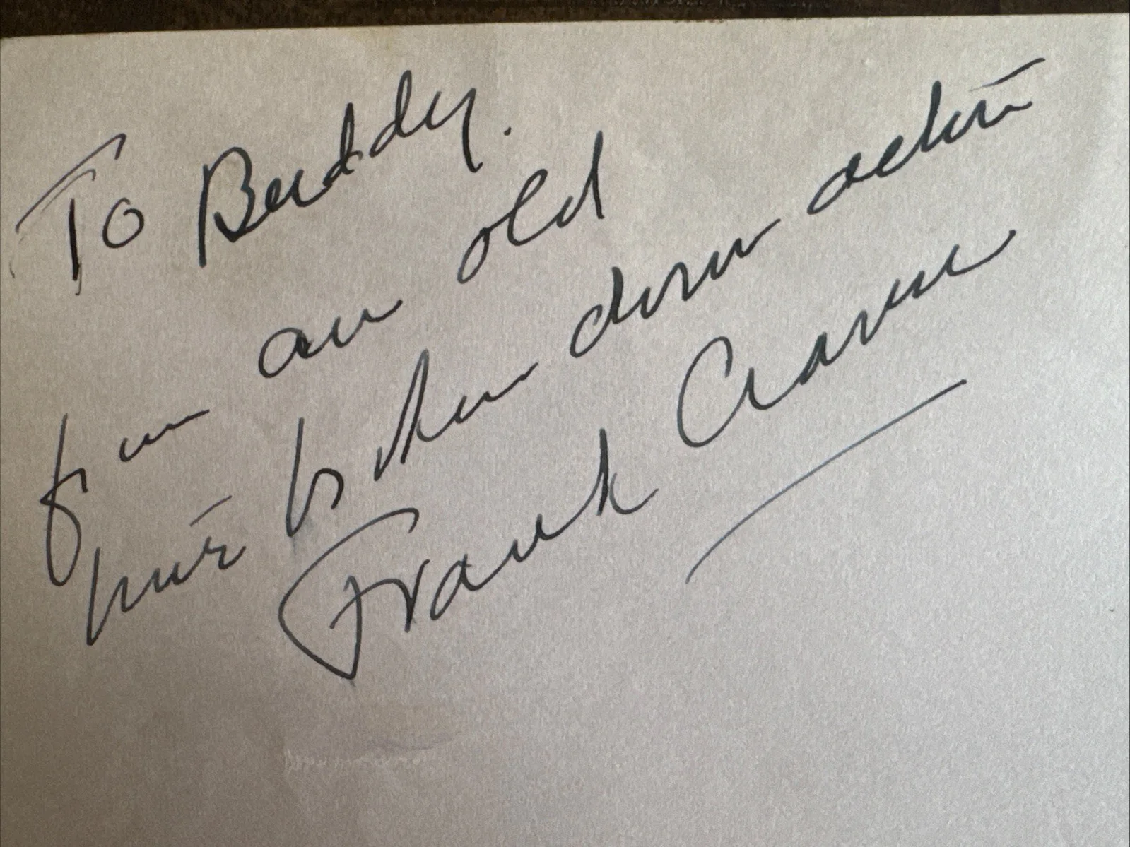 Frank Craven Signed AUTOGRAPHED 3x5 Index Card Our Town SON OF DRACULA Died 1945, image 2