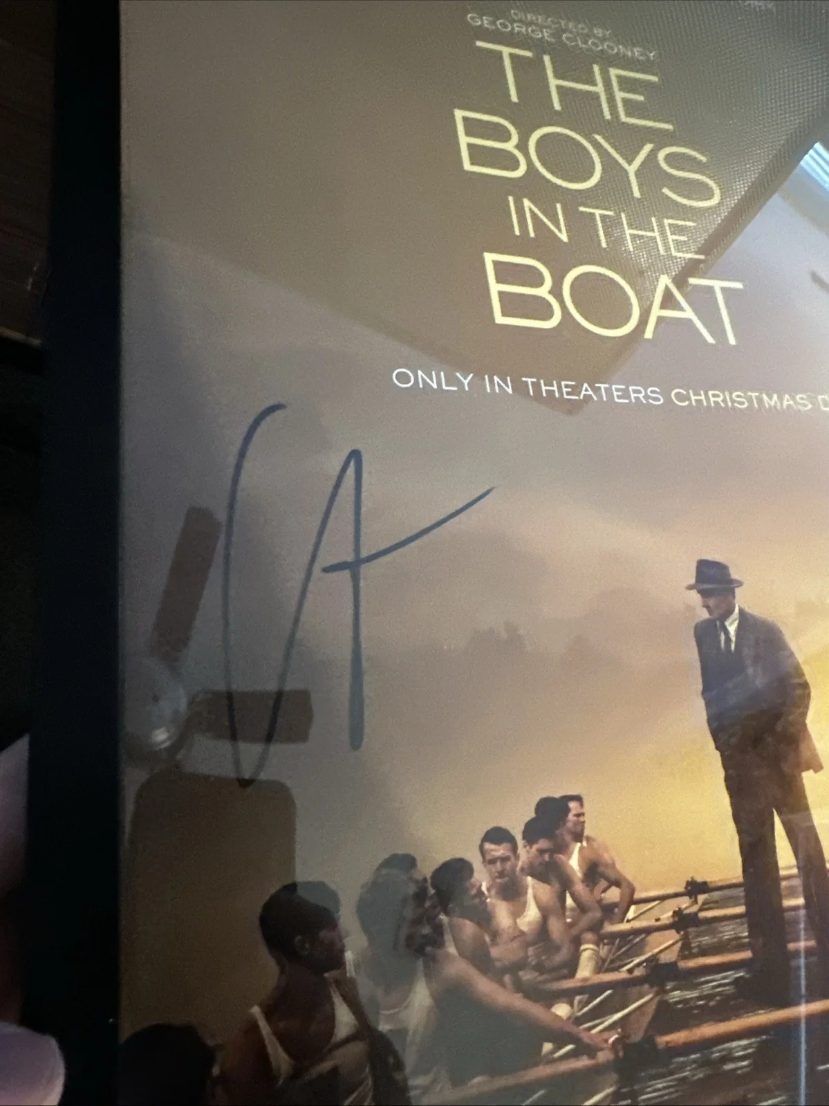 Callum Turner Signed The Boys In The Boat Movie Poster 11x16 W/ Authentication, изображение 2