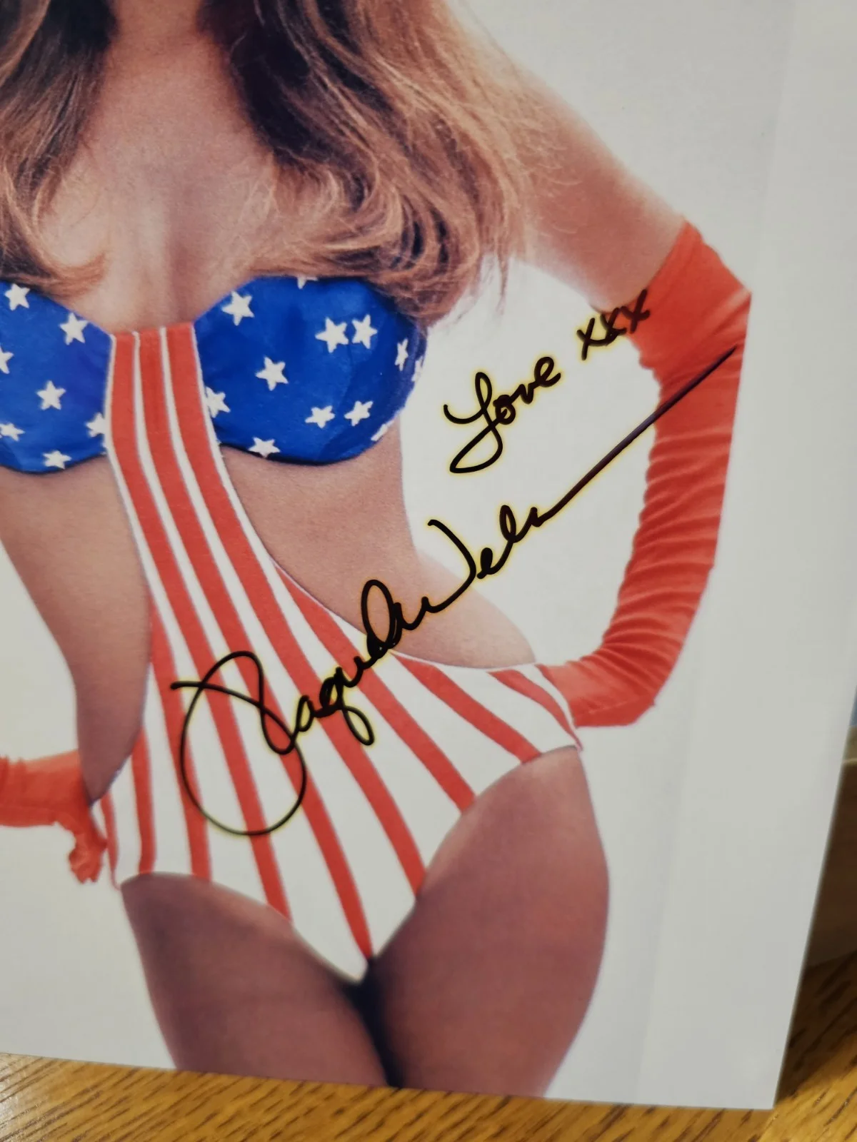 RAQUEL WELCH SIGNED JSA PHOTO AUTO, image 2