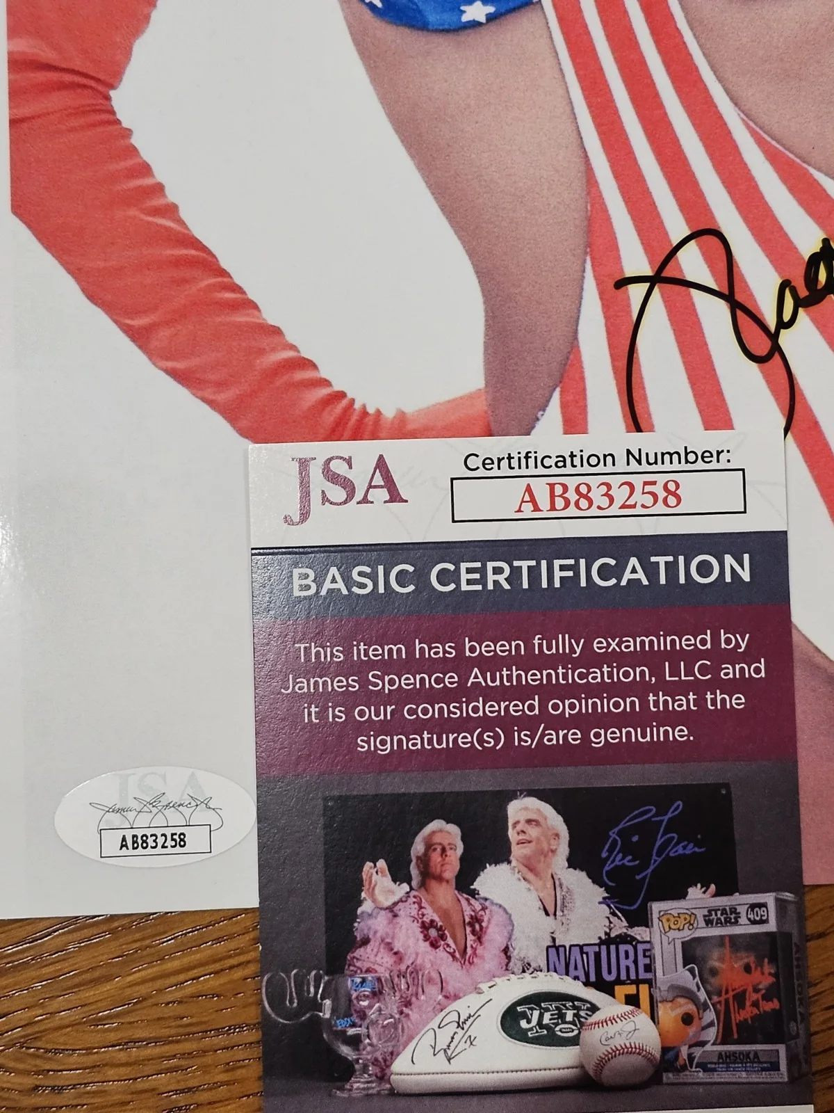 RAQUEL WELCH SIGNED JSA PHOTO AUTO, image 4