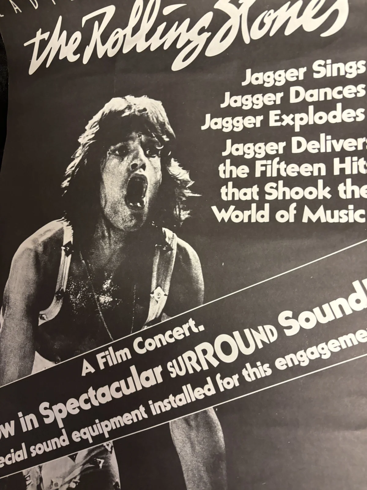 LADIES & GENTLEMEN ROLLING STONES Movie Poster (vg) 1973, изображение 5