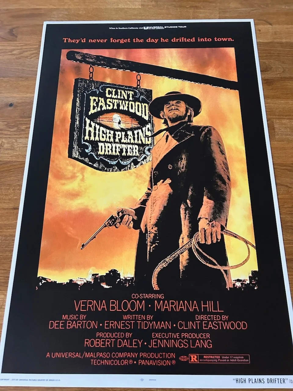 Clint Eastwood High Plains Drifter poster 660mm x 430mm, image 2