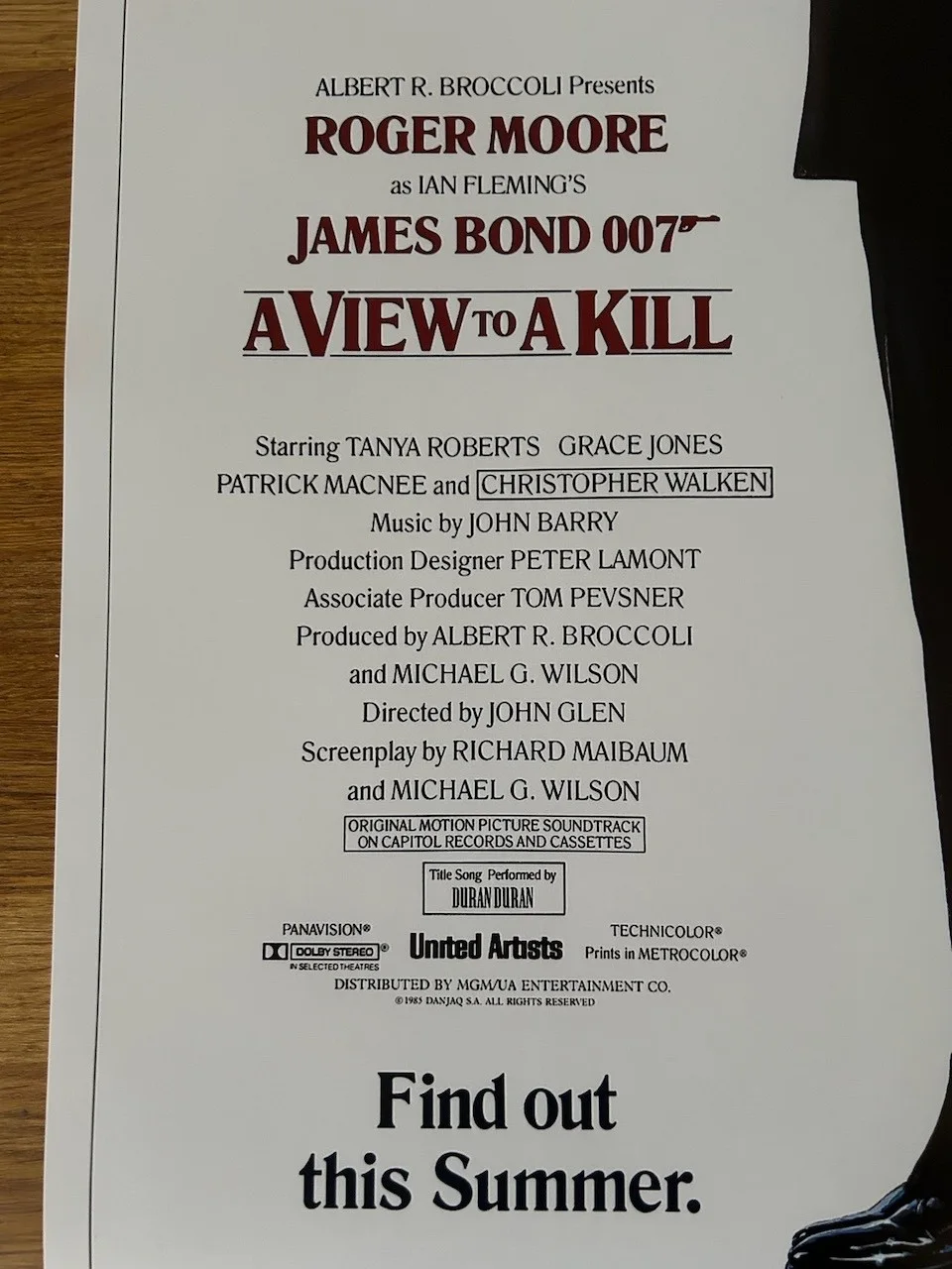 Poster James Bond View to a Kill (size 430mm x 650mm), image 4