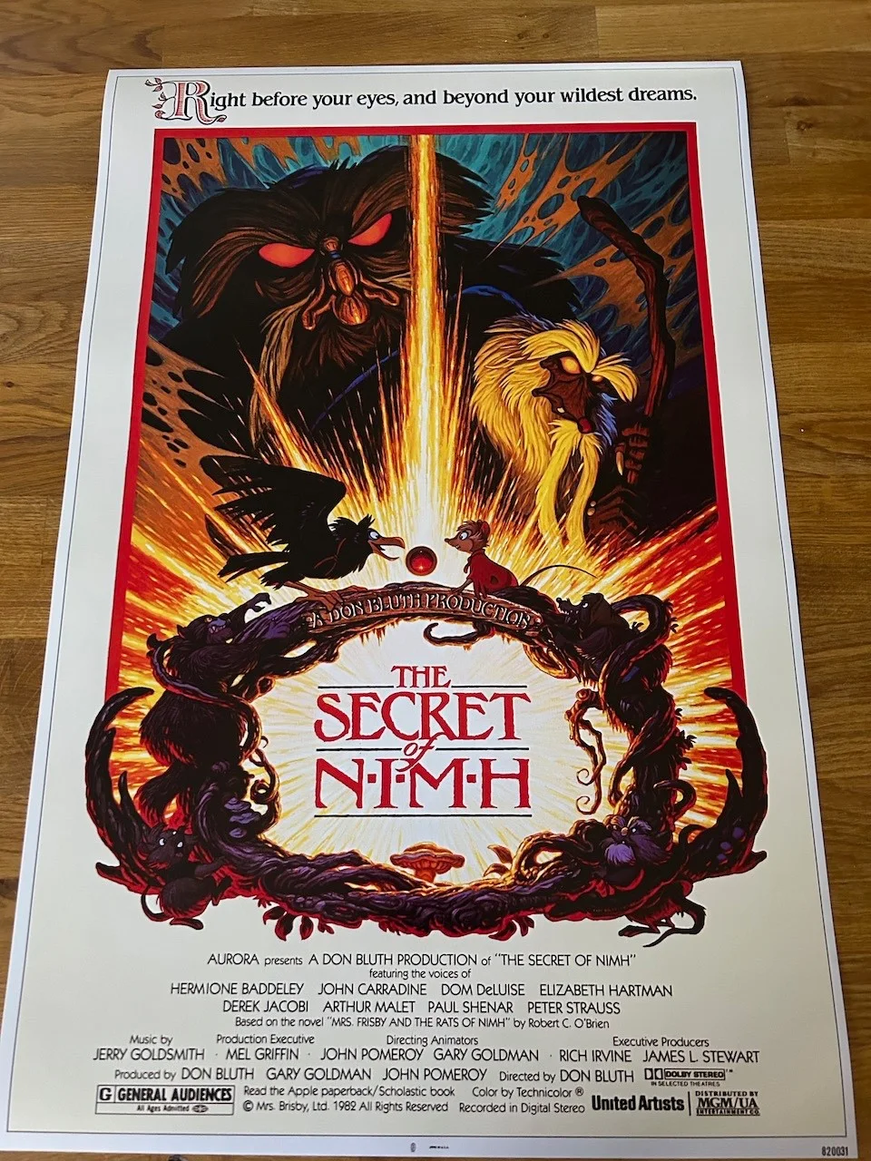 Poster The Secret of Nimh 430mm x 660mm bit bigger than A2, image 2