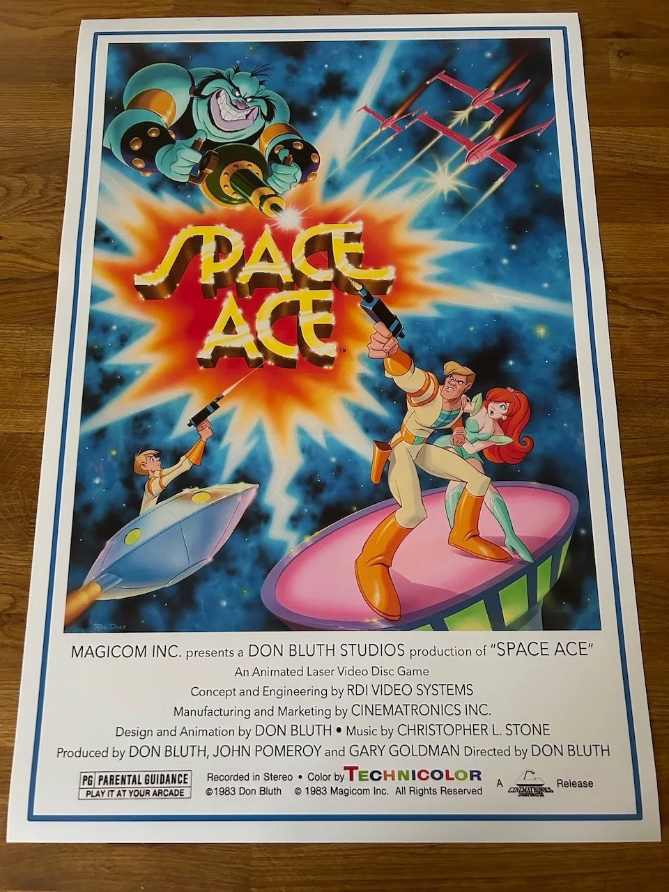 Poster Space Ace 650mm x 430mm bit bigger than A2, image 2