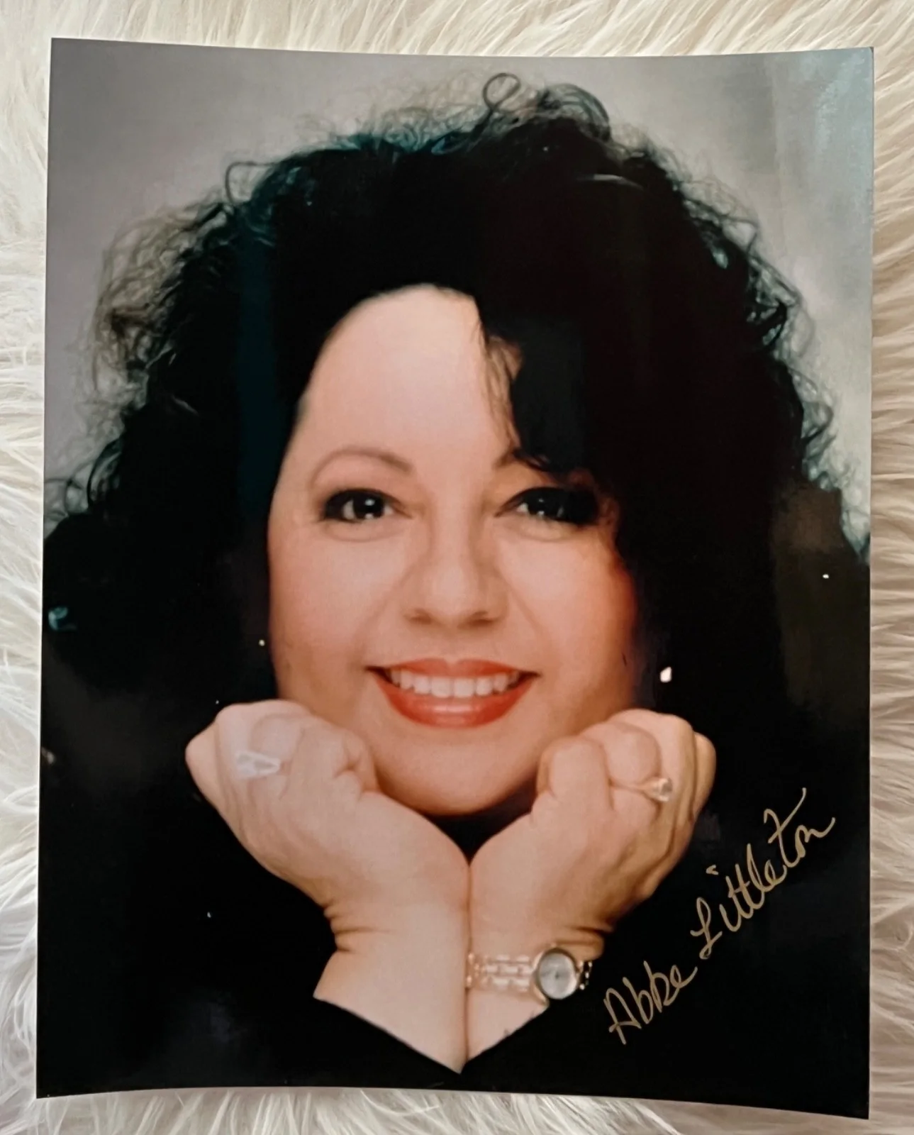 Abbe Littleton — Abbe Littleton Matttel Barbie Designer Autographed Photo Colored 10" x 8" Signed, image 5