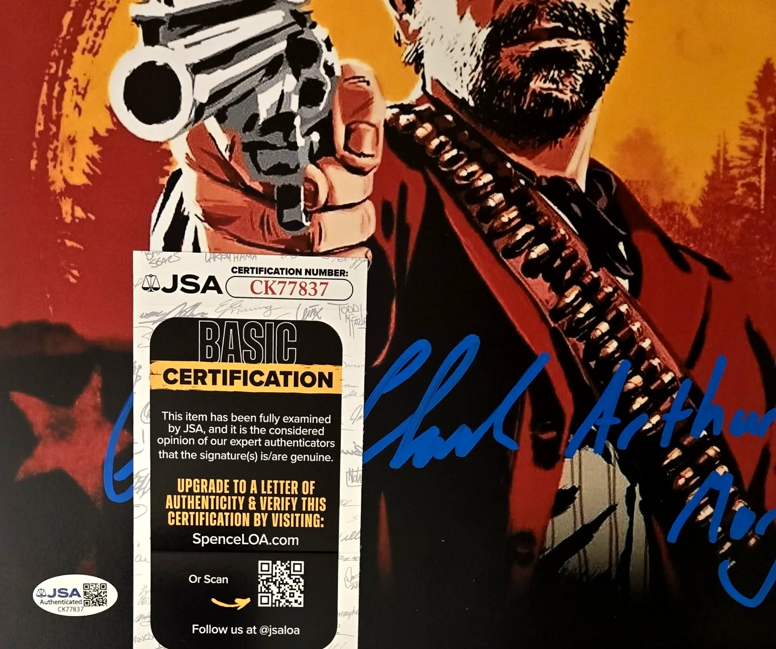 Roger Clark — Roger Clark Signed Photo Red Dead Redemption Arthur Morgan Autograph JSA COA 837, image 2
