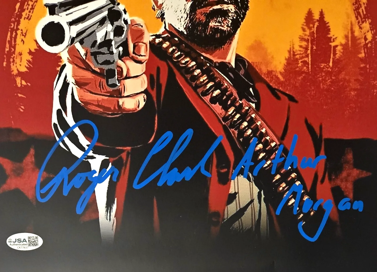 Roger Clark — Roger Clark Signed Photo Red Dead Redemption Arthur Morgan Autograph JSA COA 837, image 3