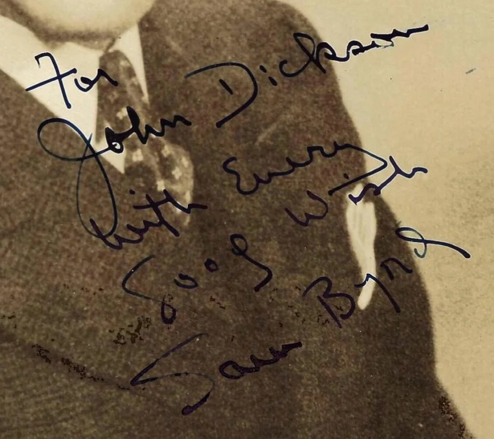 Sam Byrd — Sam Byrd, Broadway Actor & Producer - Authentic Signed 8x10 Photo, image 2