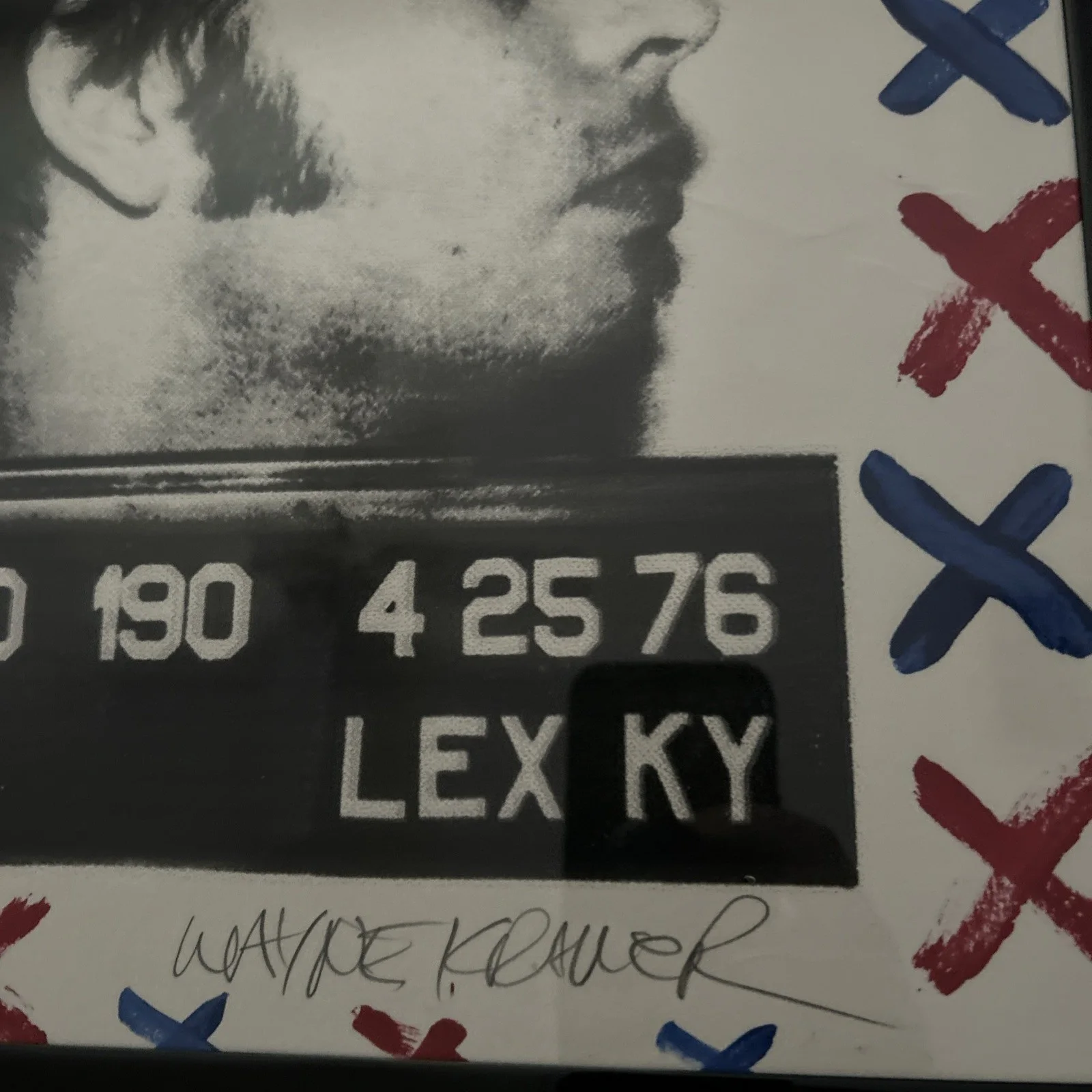 WAYNE KRAMER – HAND-EMBELLISHED & SIGNED PRINT by WAYNE of the MC5 1-OF-A-KIND +, изображение 5