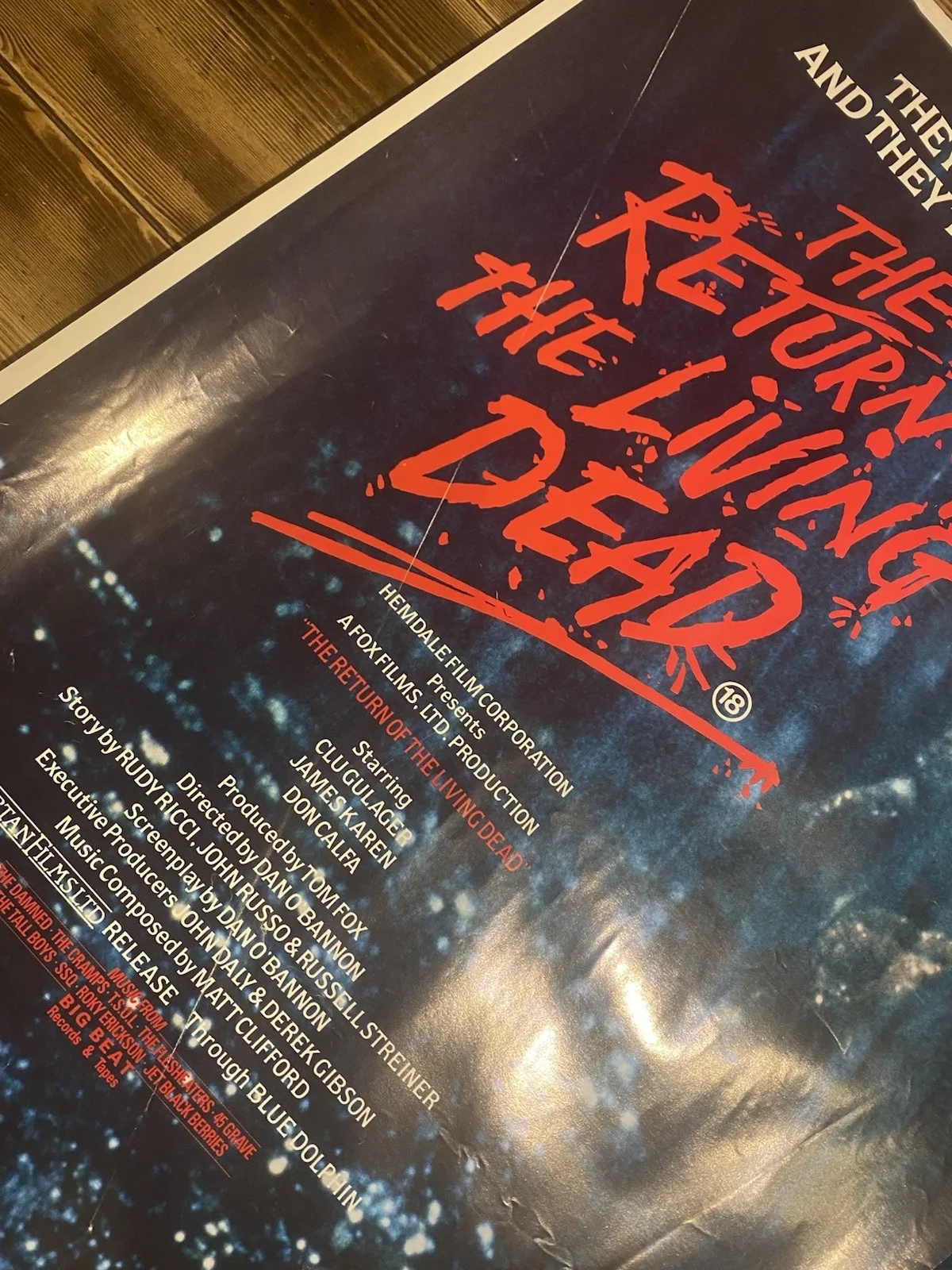 Return Of The Living Dead Quad Original Poster, изображение 5
