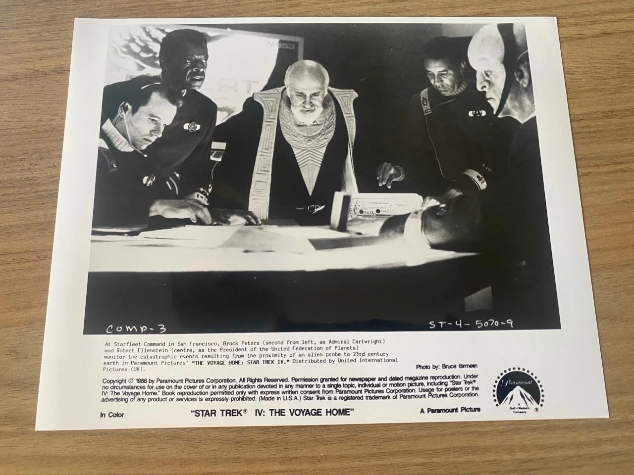 3 Original Star Trek IV The Voyage Home Press Film Still Photos 1986, изображение 2