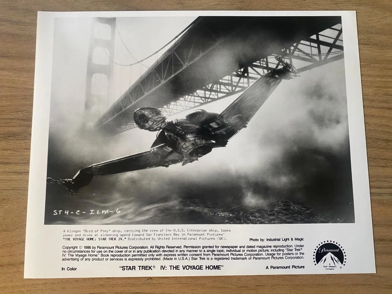 3 Original Star Trek IV The Voyage Home Press Film Still Photos 1986, изображение 4