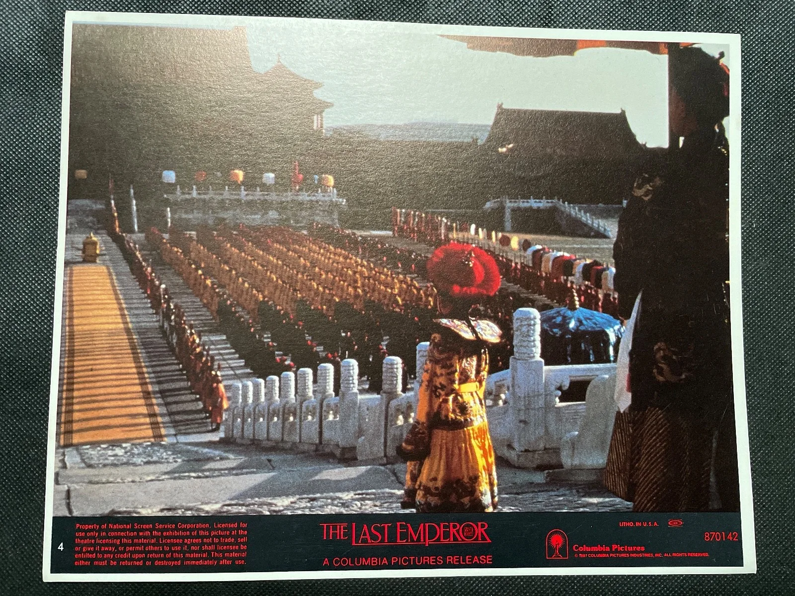 THE LAST EMPEROR 8/10 set 8 LOBBY CARD/FOH STILL- 1987 - 8X10 - PETER O'TOOLE, изображение 5