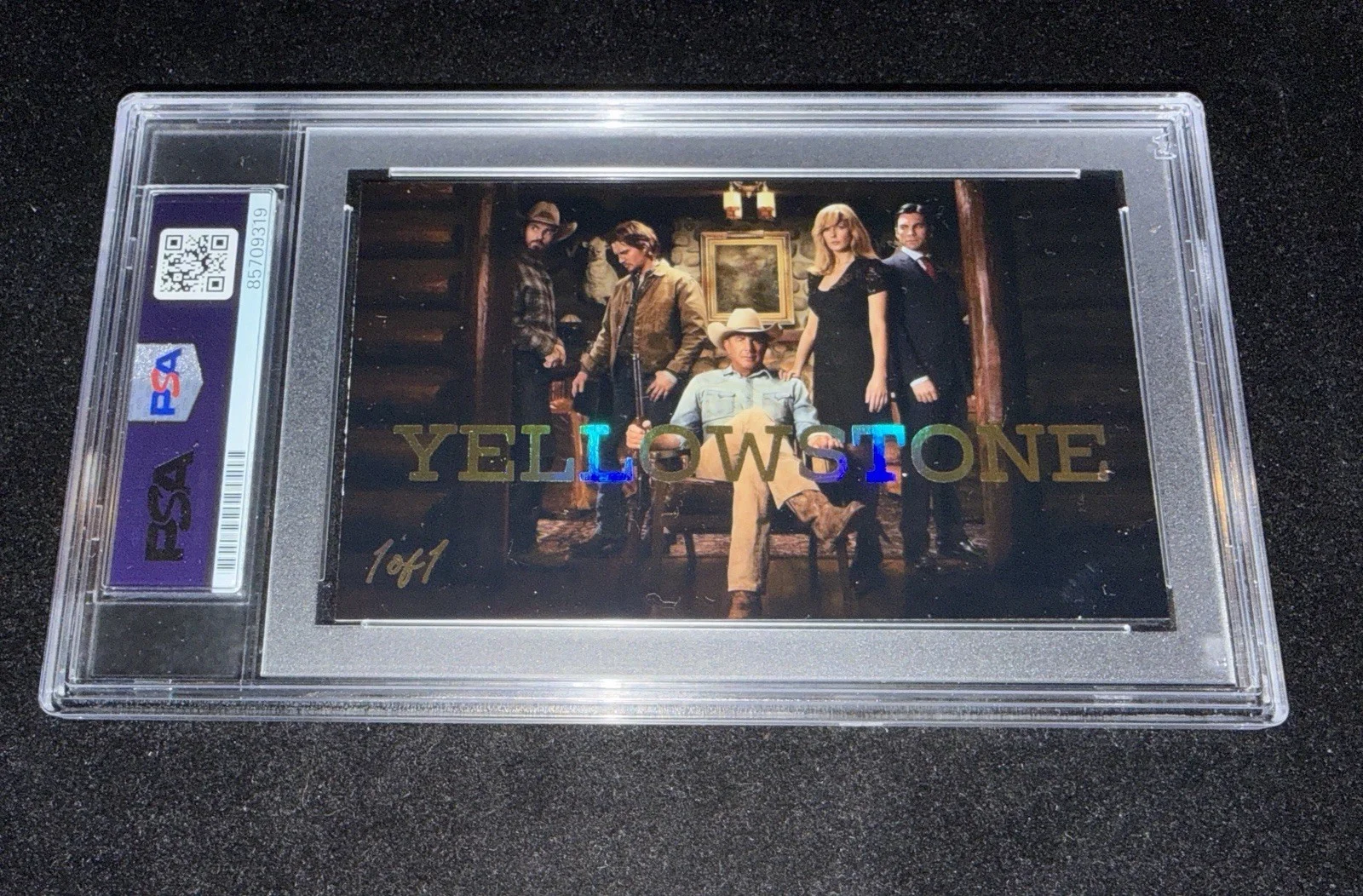 Kevin Costner Signed 3x5 Custom Cut Card PSA Slabbed Yellowstone Actor Auto, изображение 2