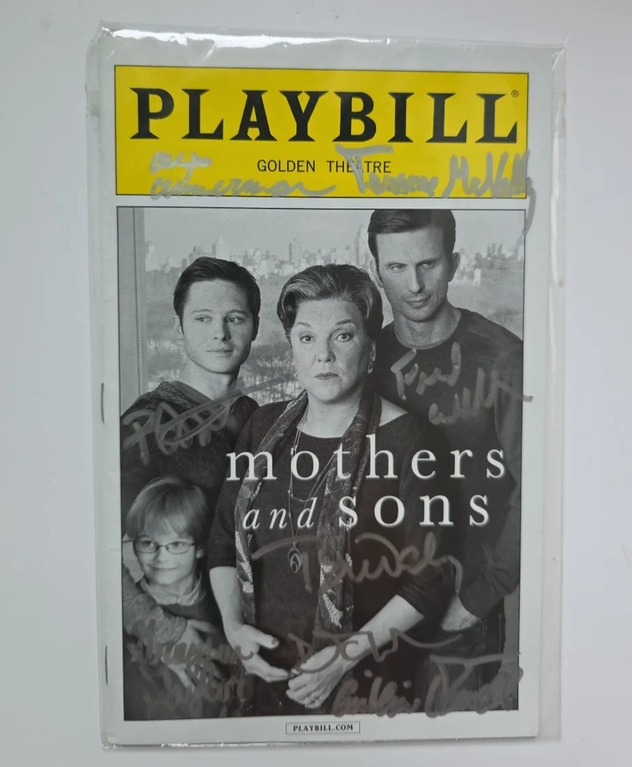The Cast — Mothers and Sons Broadway Playbill Signed By Tyne Daley + Cast +Terrance McNally