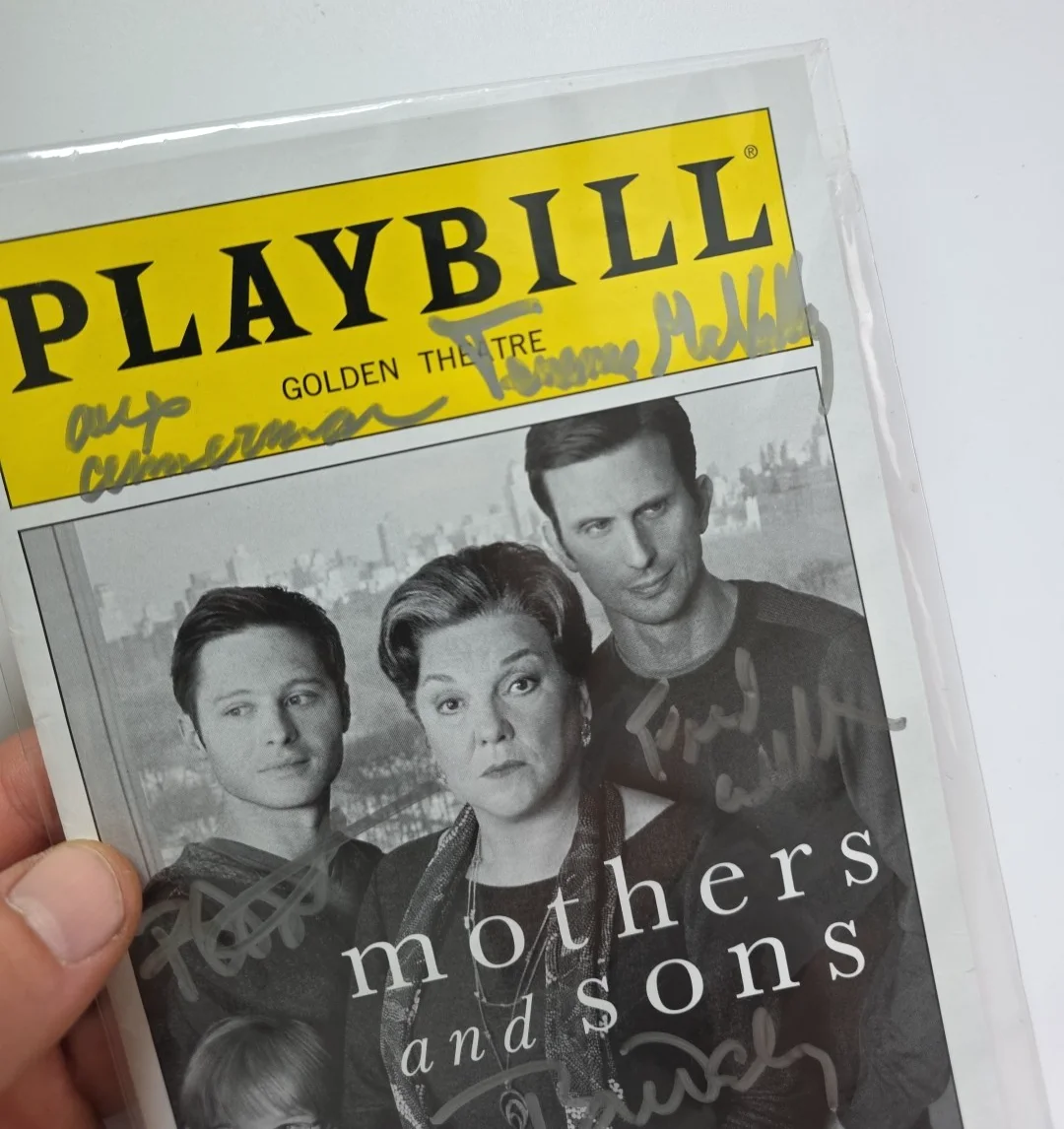 The Cast — Mothers and Sons Broadway Playbill Signed By Tyne Daley + Cast +Terrance McNally, изображение 4