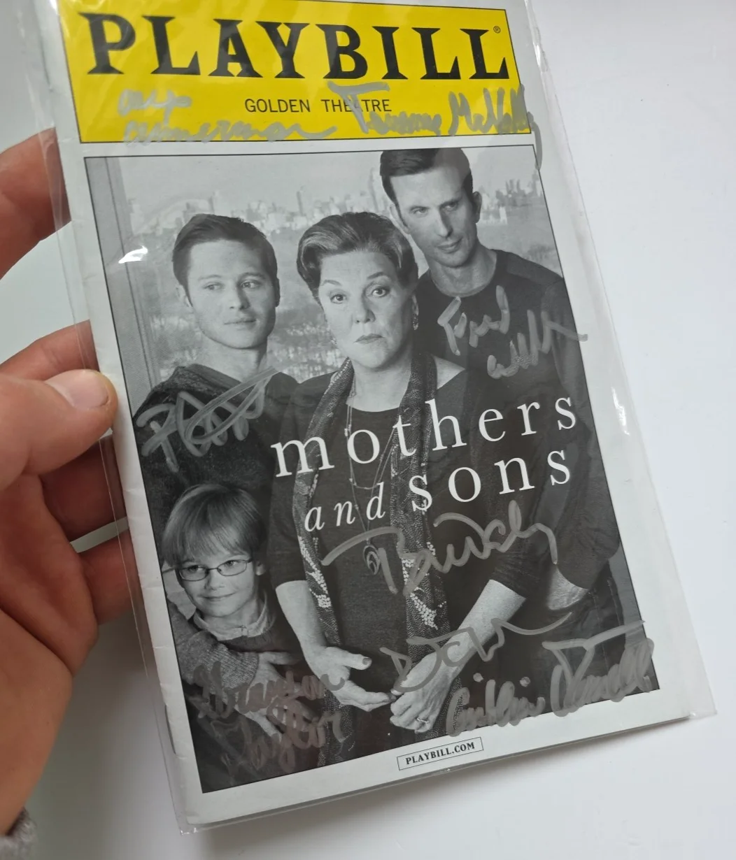 The Cast — Mothers and Sons Broadway Playbill Signed By Tyne Daley + Cast +Terrance McNally, изображение 5