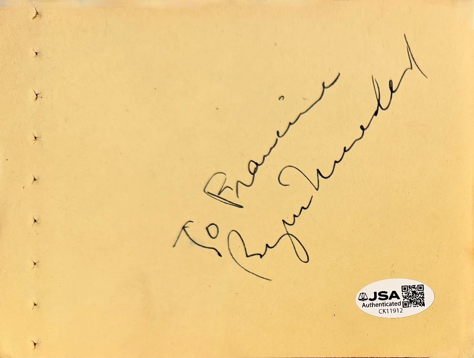 Burgess Meredith, Adolphe Menjou — BURGESS MEREDITH & MENJOU Signed Autograph 4x 6 ALBUM PAGE BATMAN JSA CERTIFIED