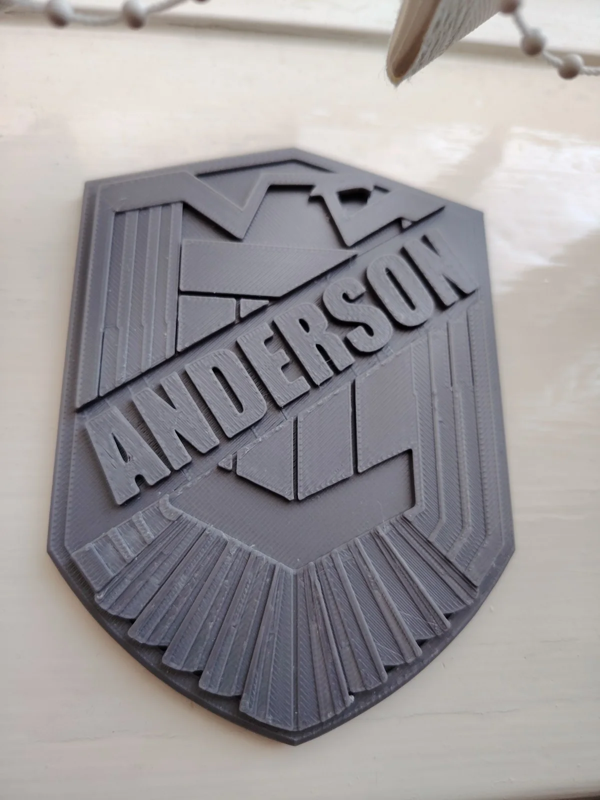 Judge Derdd "Anderson" movie prop badge, изображение 2