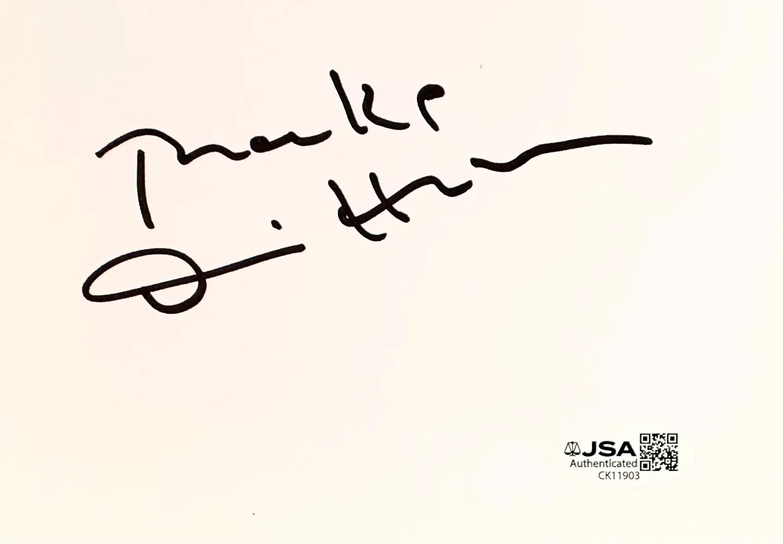 Dennis Hopper — DENNIS HOPPER Signed Autograph 4"x6" INDEX CARD APOCALYPSE NOW JSA CERTIFIED