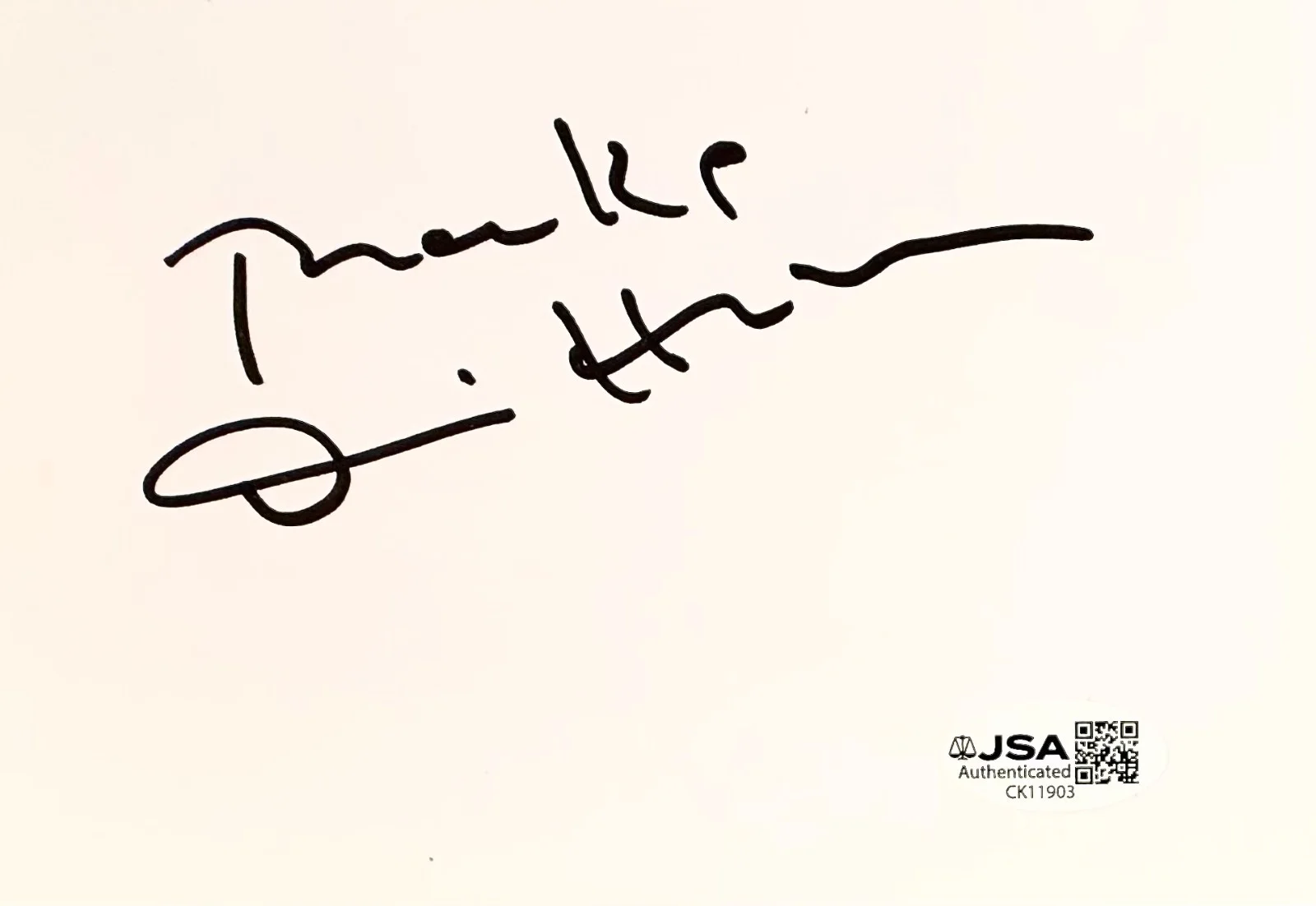 Dennis Hopper — DENNIS HOPPER Signed Autograph 4"x6" INDEX CARD APOCALYPSE NOW JSA CERTIFIED, изображение 3
