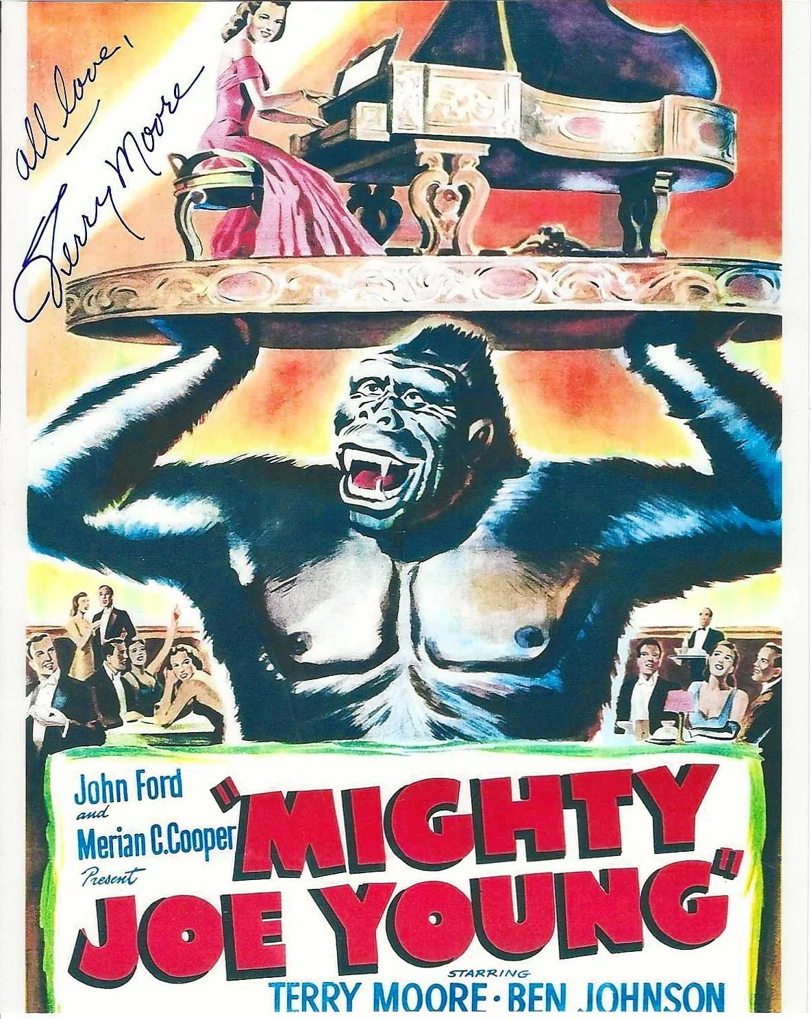 Terry Moore — TERRY MOORE - Color 8 x 10 - MIGHTY JOE YOUNG - in Person