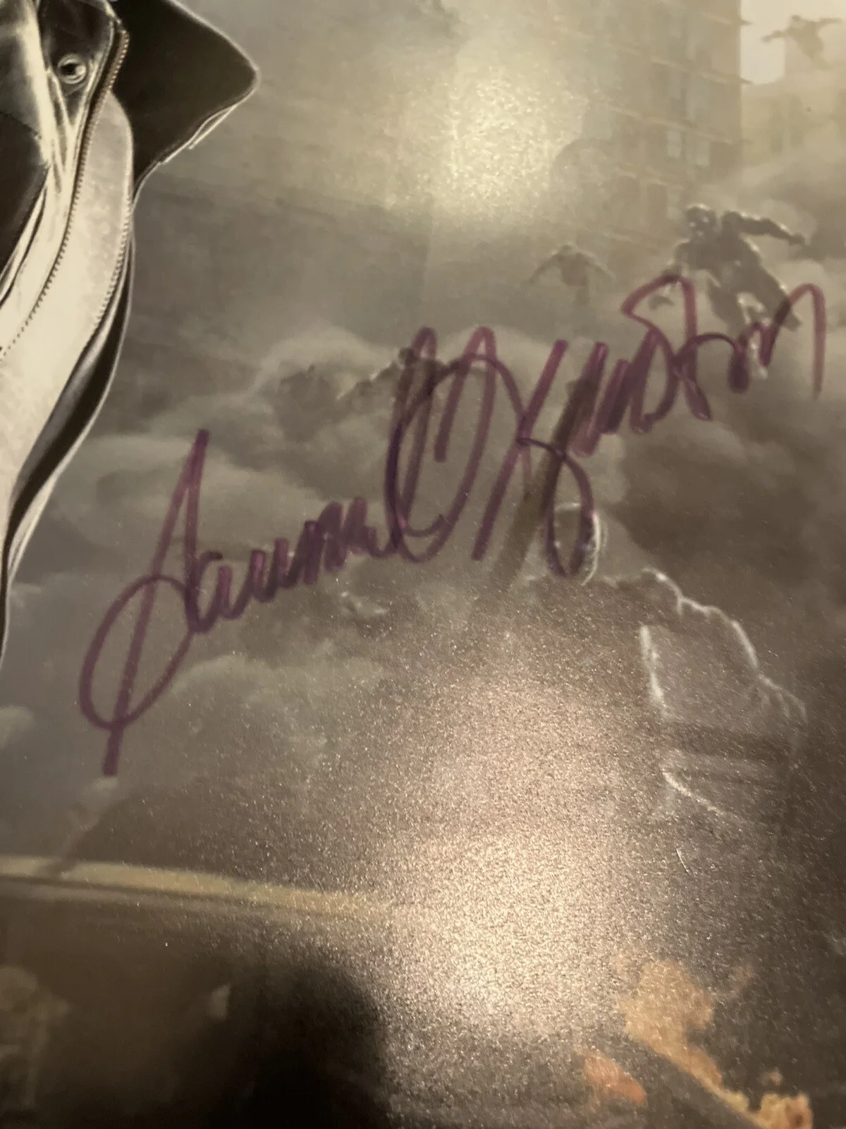 Samuel L. Jackson — Signed! Samuel L. Jackson Nick Fury Autographed Poster 16x24 Marvel, image 2