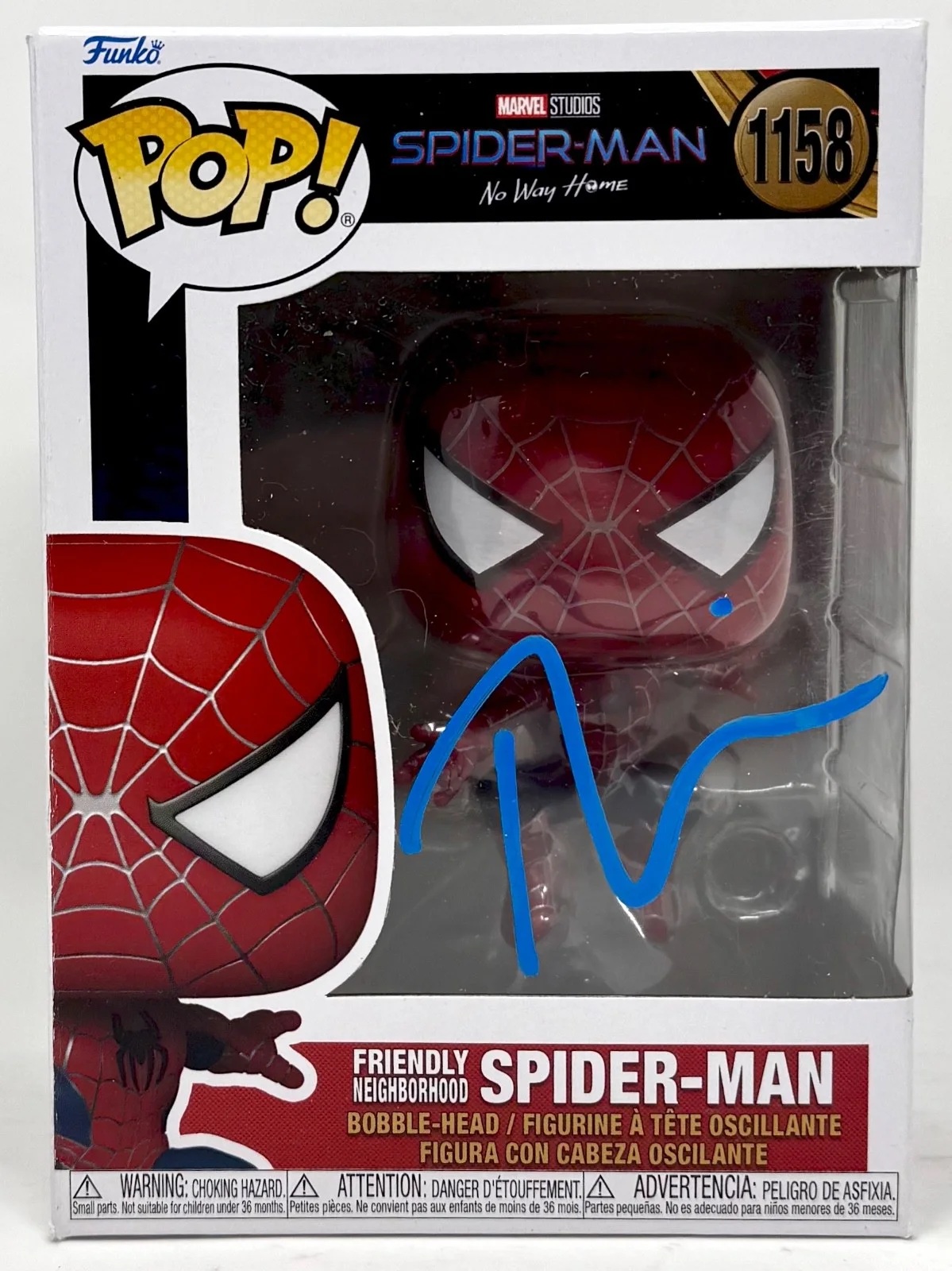 Tobey Maguire — Tobey Maguire Signed Friendly Neighborhood Spider-Man Funko Pop 1158 JSA COA, изображение 2
