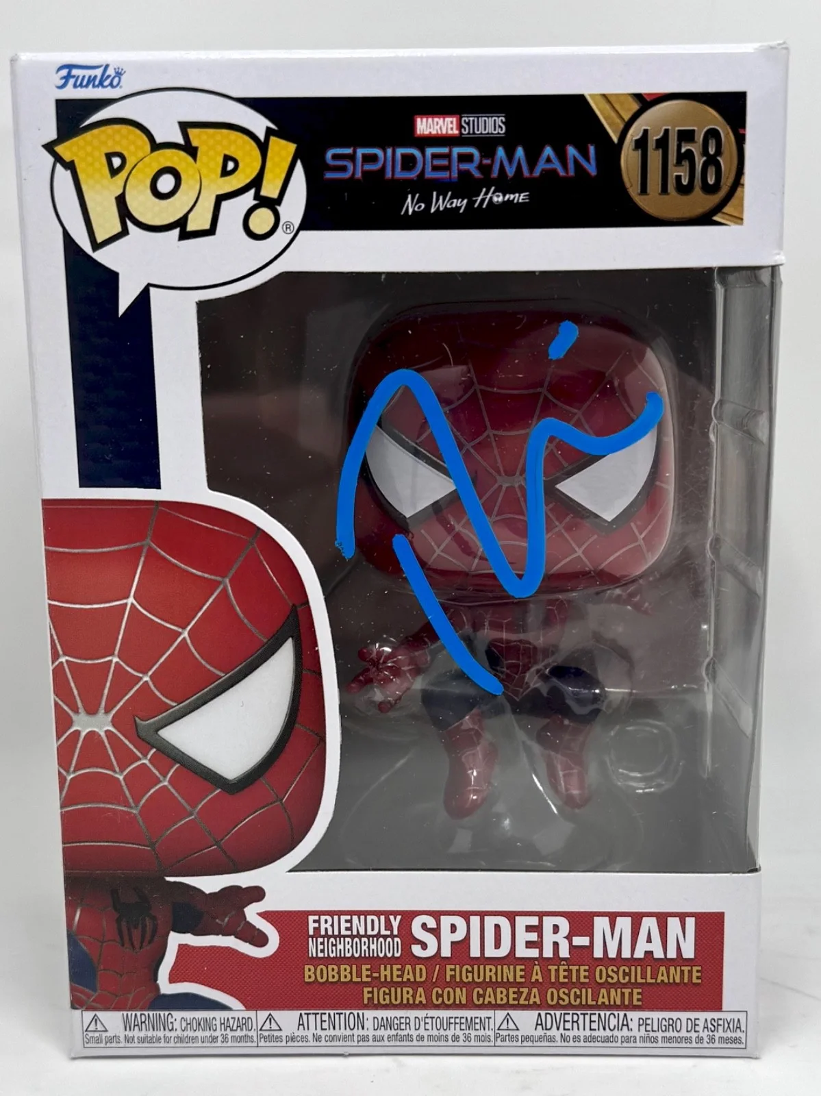 Tobey Maguire — Tobey Maguire Signed Friendly Neighborhood Spider-Man Funko Pop 1158 JSA COA, изображение 5