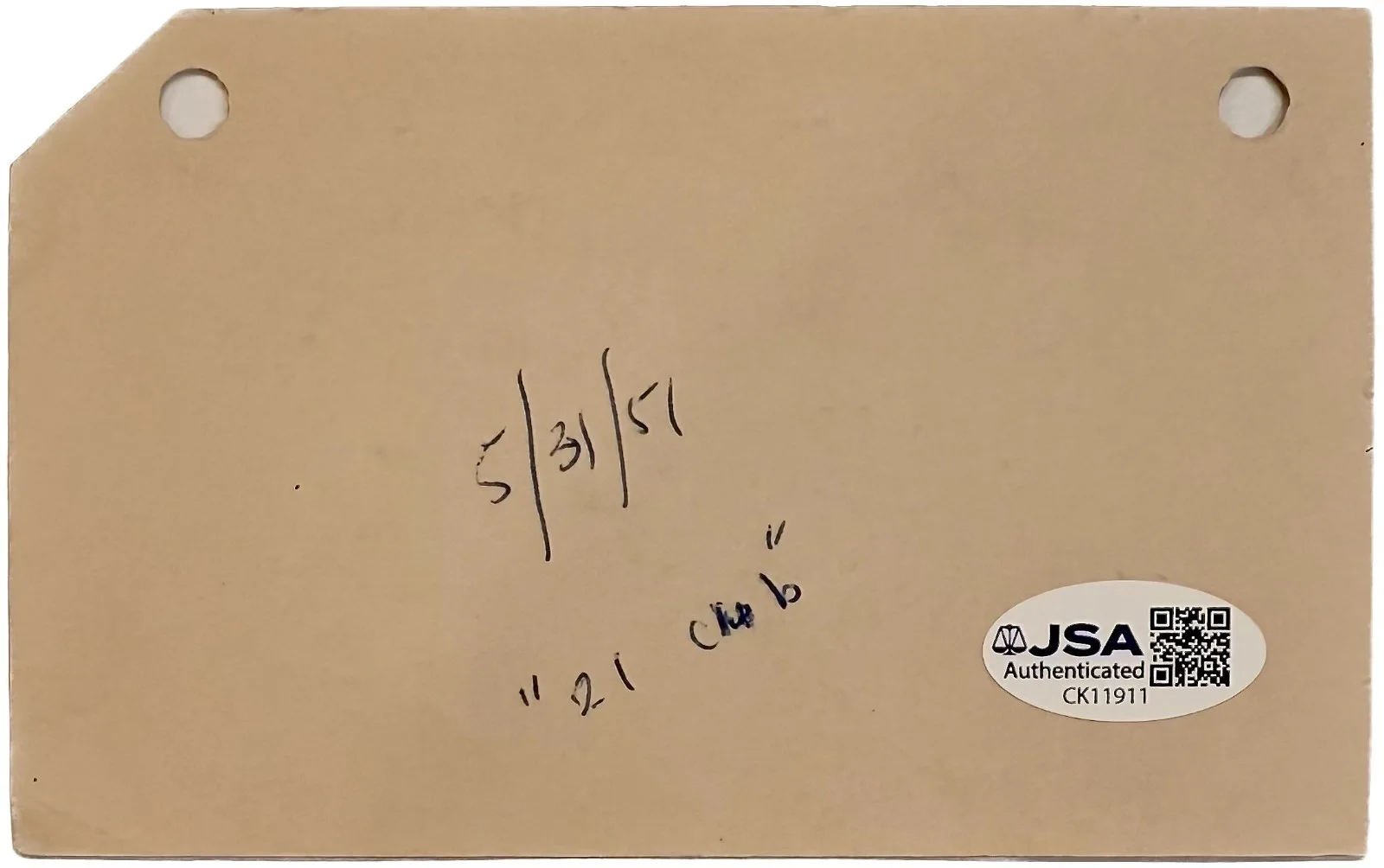 Burgess Meredith — BURGESS MEREDITH Signed Autographed 3"x 5" INDEX CARD ROCKY BATMAN JSA CERTIFIED, image 3