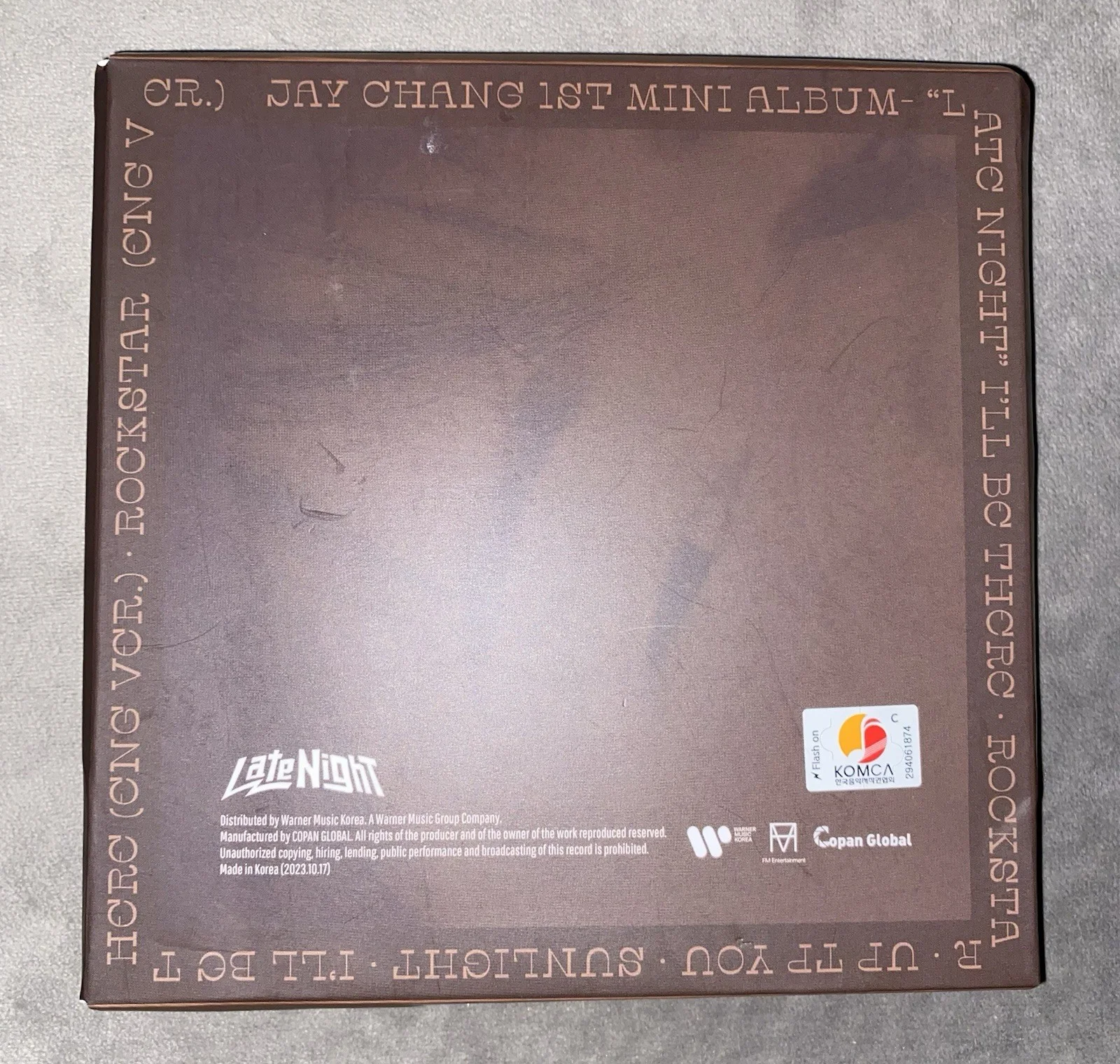 K-Pop Jay Chang Late Night Signed Autographed Promo Music CD Album 2023, изображение 3