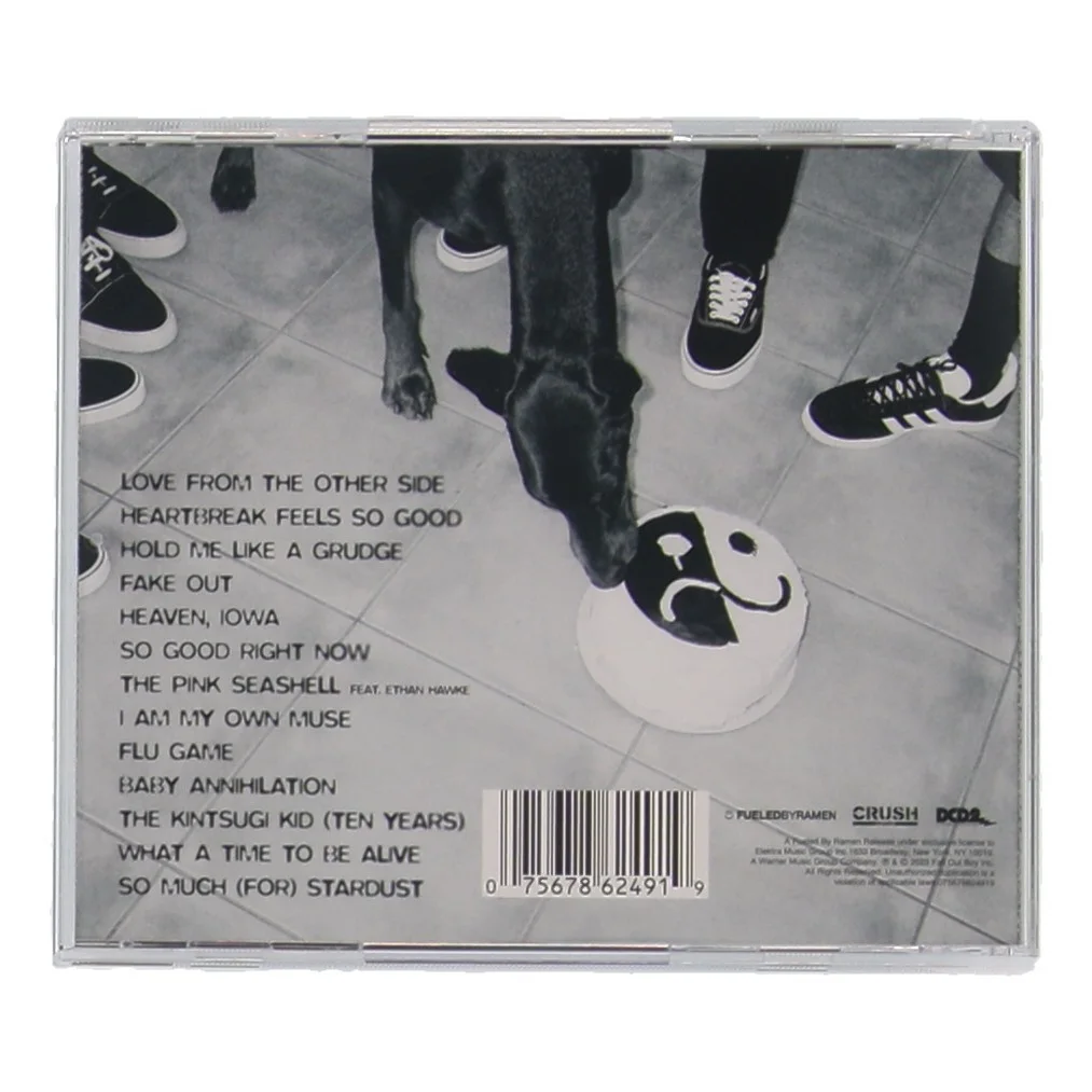 FALL OUT BOY SO MUCH FOR STARDUST AUTOGRAPHED BAND SIGNED CD COVER JSA COA, image 5