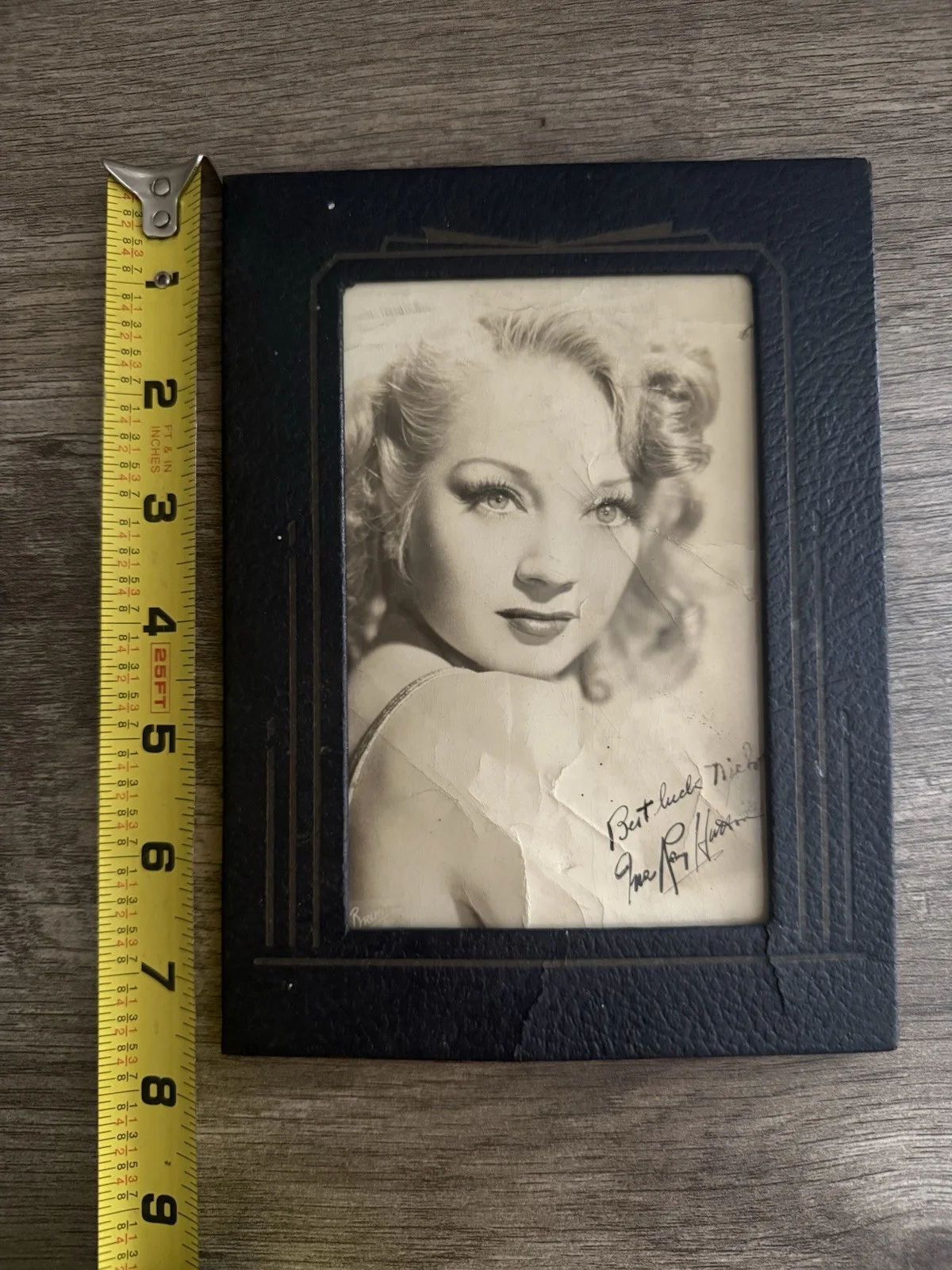 Autographed Photo of Ina Ray Hutton - 1930s-1940s American Singer, Bandleader, изображение 2