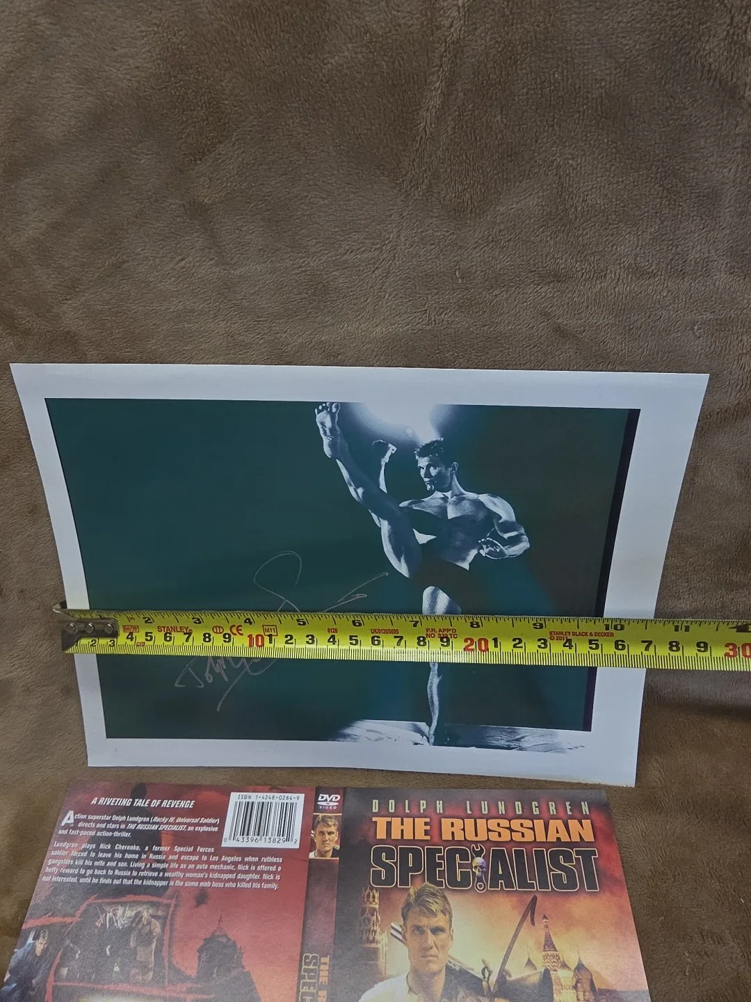 Dolph Lundgren — Dolph Lundgren signed 9x7 "& The Russian Specialist Paper Cover Of DVD, изображение 5