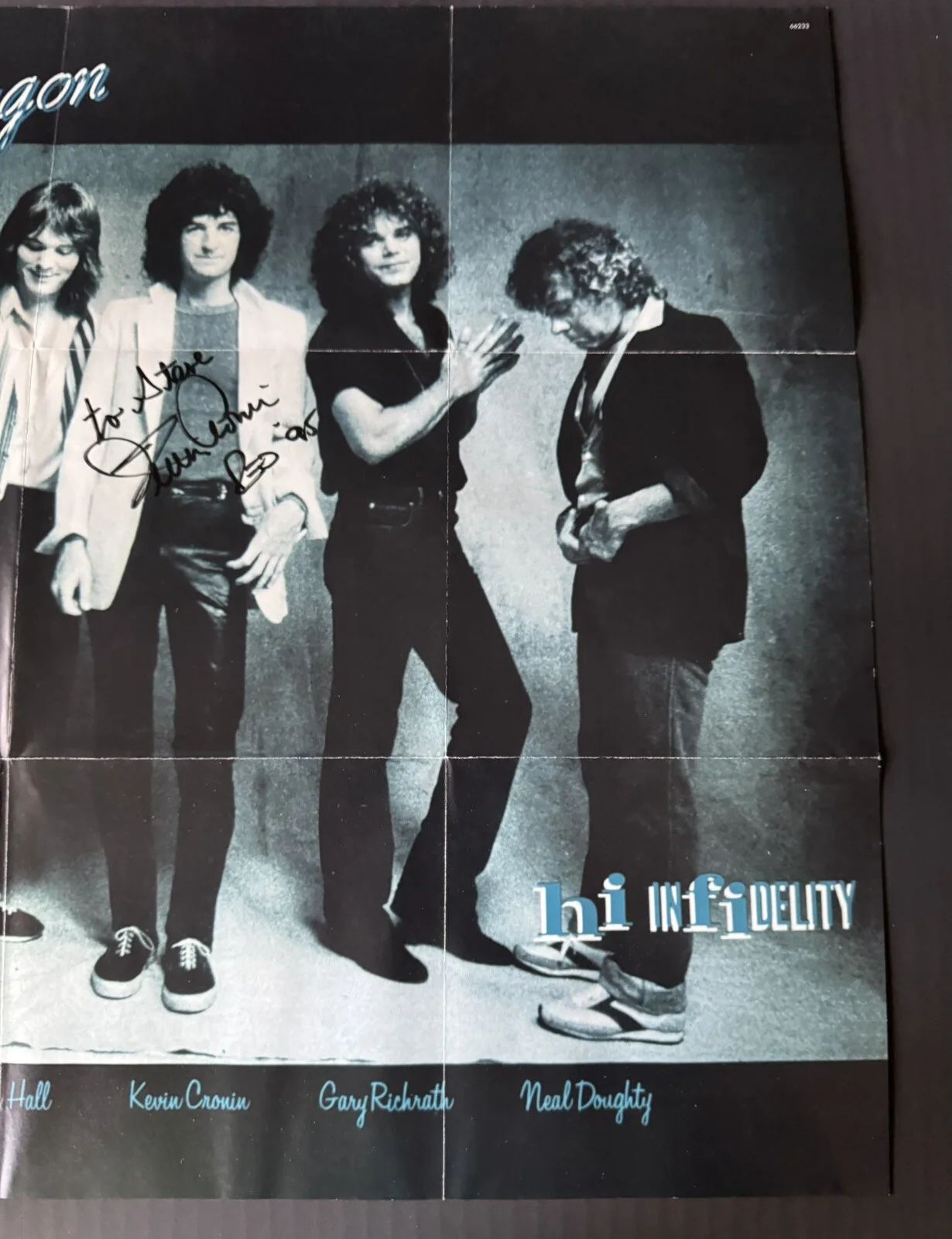 Kevin Cronin Autographed REO Speedwagon Lead Singer CD Insert Hi Infidelity 1981, изображение 5