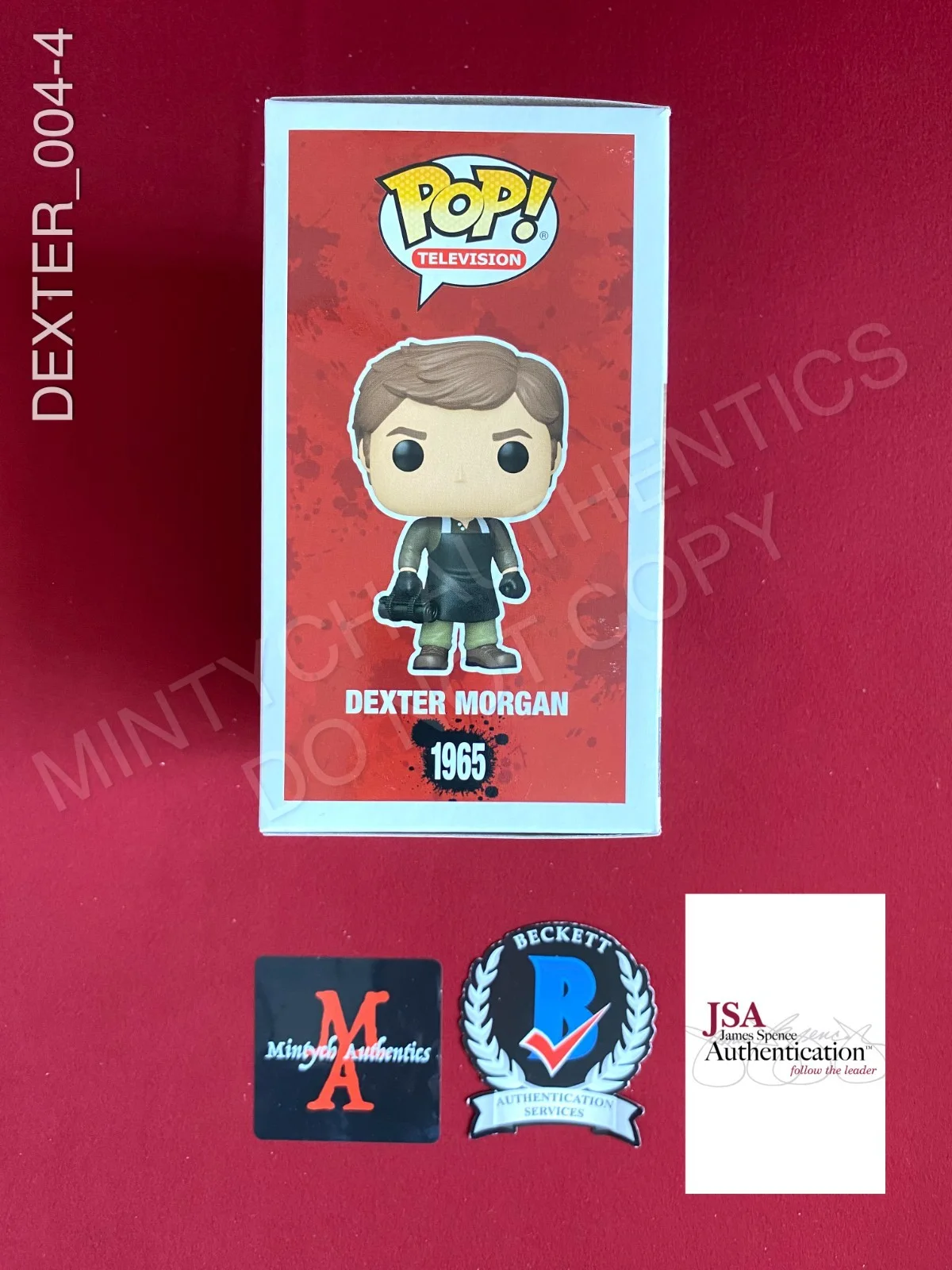 Michael C. Hall, Jennifer Carpenter, David Zayas, Erik King — Dexter cast signed Dexter Morgan Funko Pop #1965 Michael C. Hall Carpenter +3, image 4