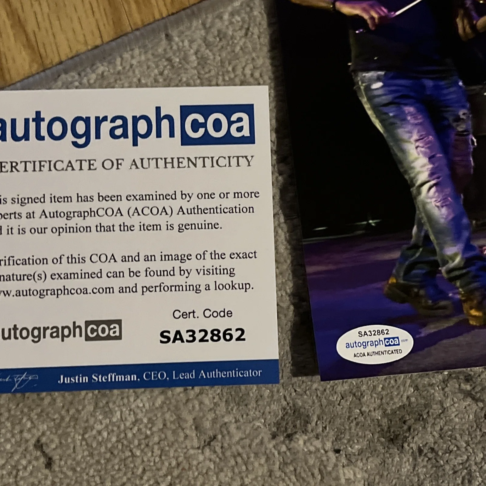 BOYD TINSLEY DAVE MATTHEWS BAND SIGNED AUTOGRAPH 8x10 PHOTO PICTURE ACOA COA, изображение 4